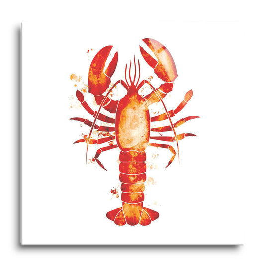 East Coast Water Color Lobster | Hi-Def Glass Art | Eaches | Min 1