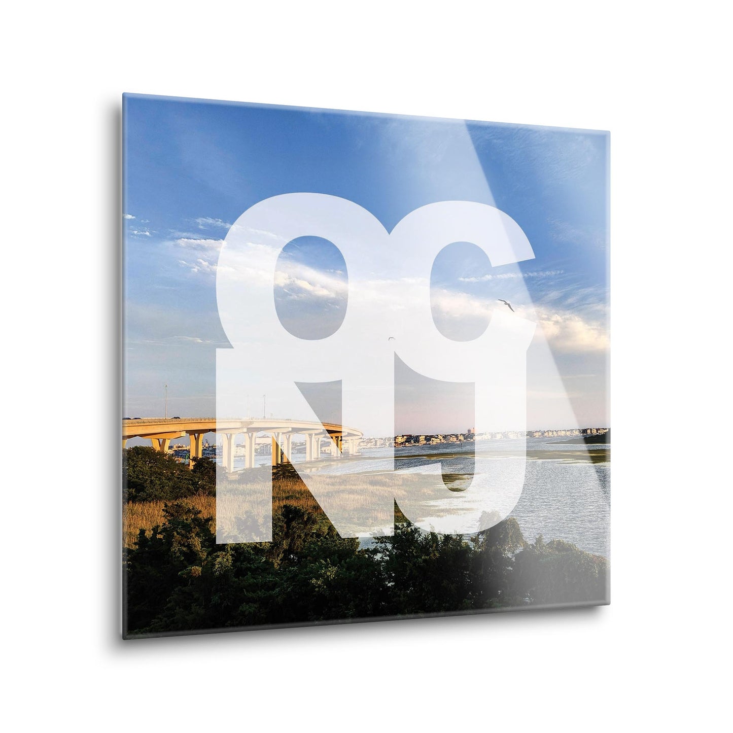 OCNJ Photo With Text | Hi-Def Glass Art | Eaches | Min 1