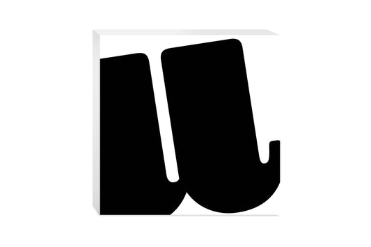Fun Chunky Monogram U | Wood Block | Eaches | Min 2