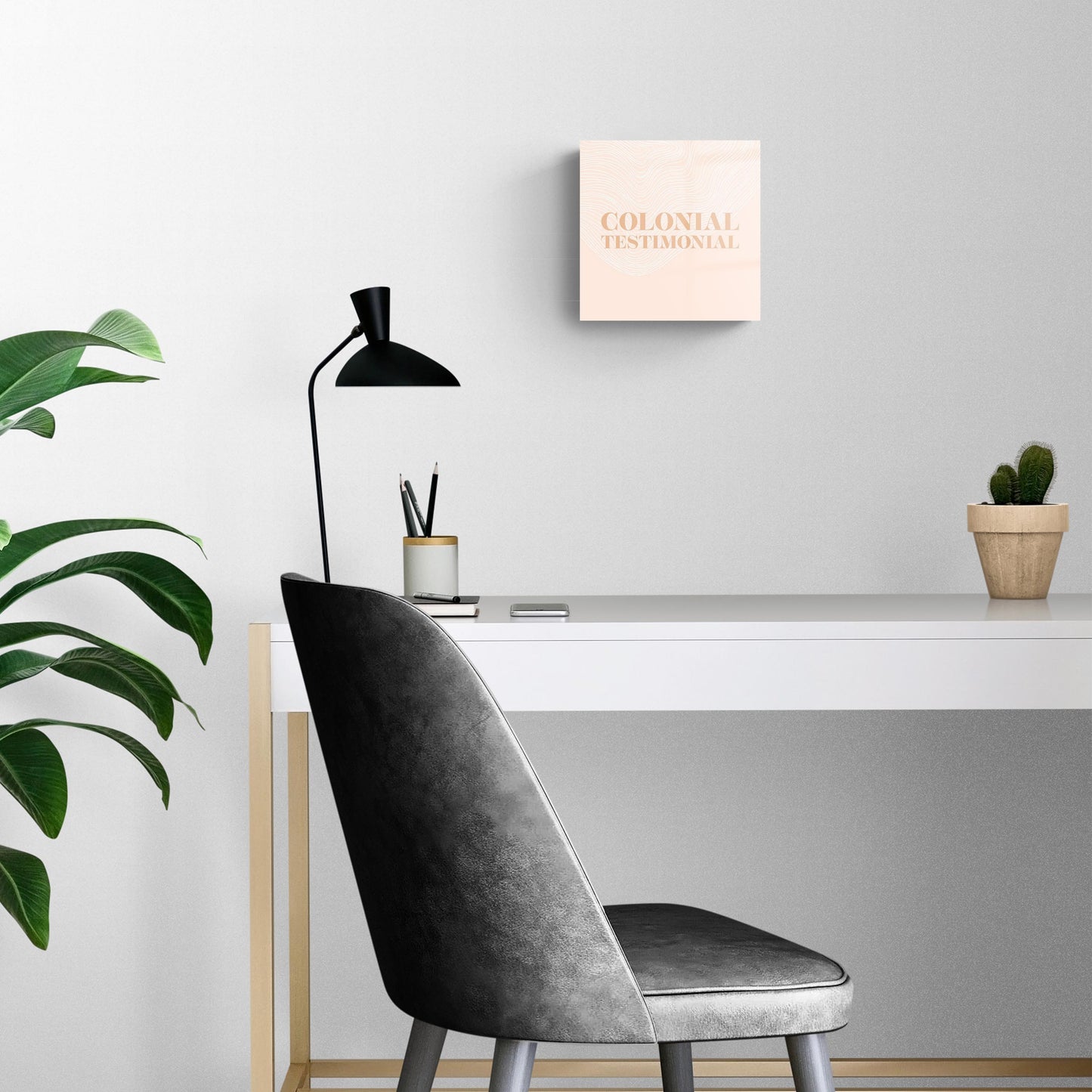 Modern Minimalist Pennsylvania Colonial Quip | Hi-Def Glass Art | Eaches | Min 2
