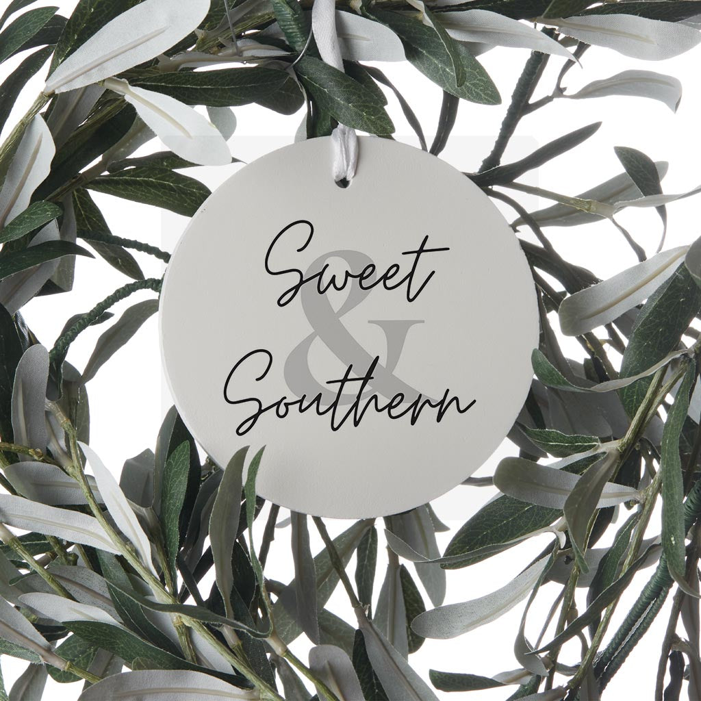 Minimalistic B&W Texas Sweet Southern | Wood Ornament | Eaches | Min 6
