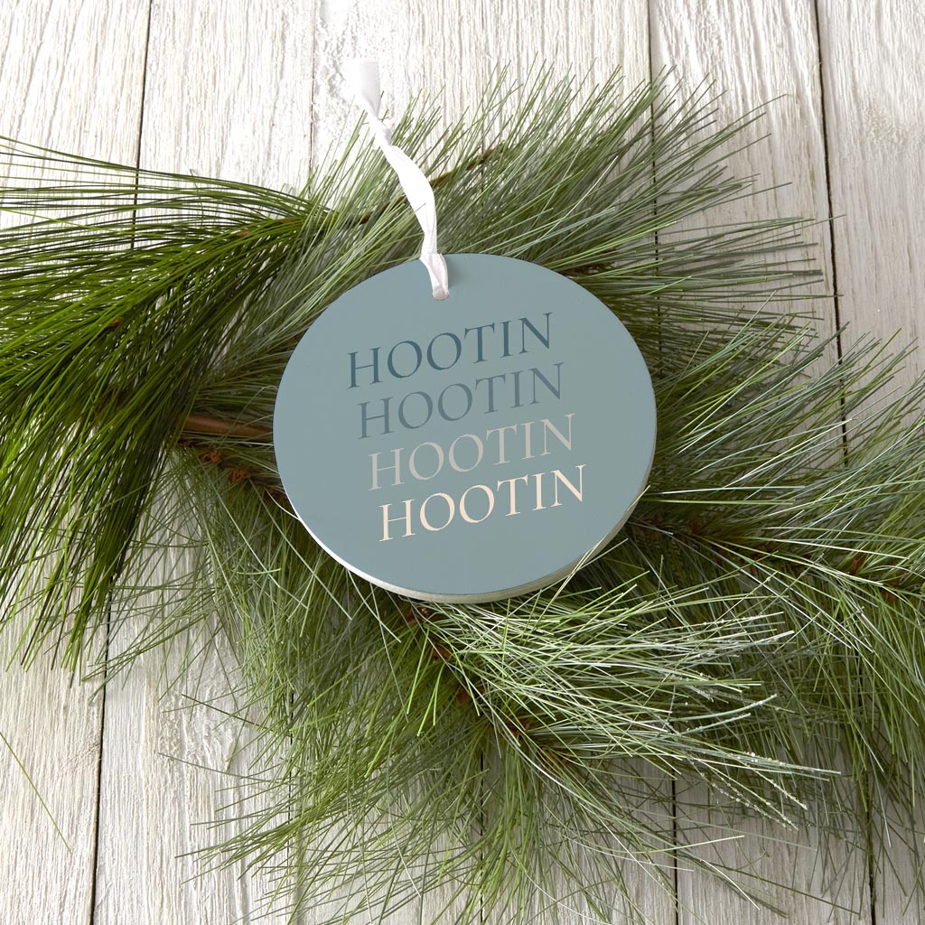 Modern Minimalist Arkansas Hootin| Wood Ornament | Eaches | Min 6