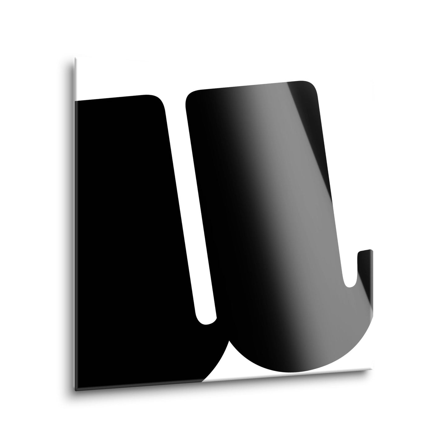 Fun Chunky Monogram U | Hi-Def Glass Art | Eaches | Min 1
