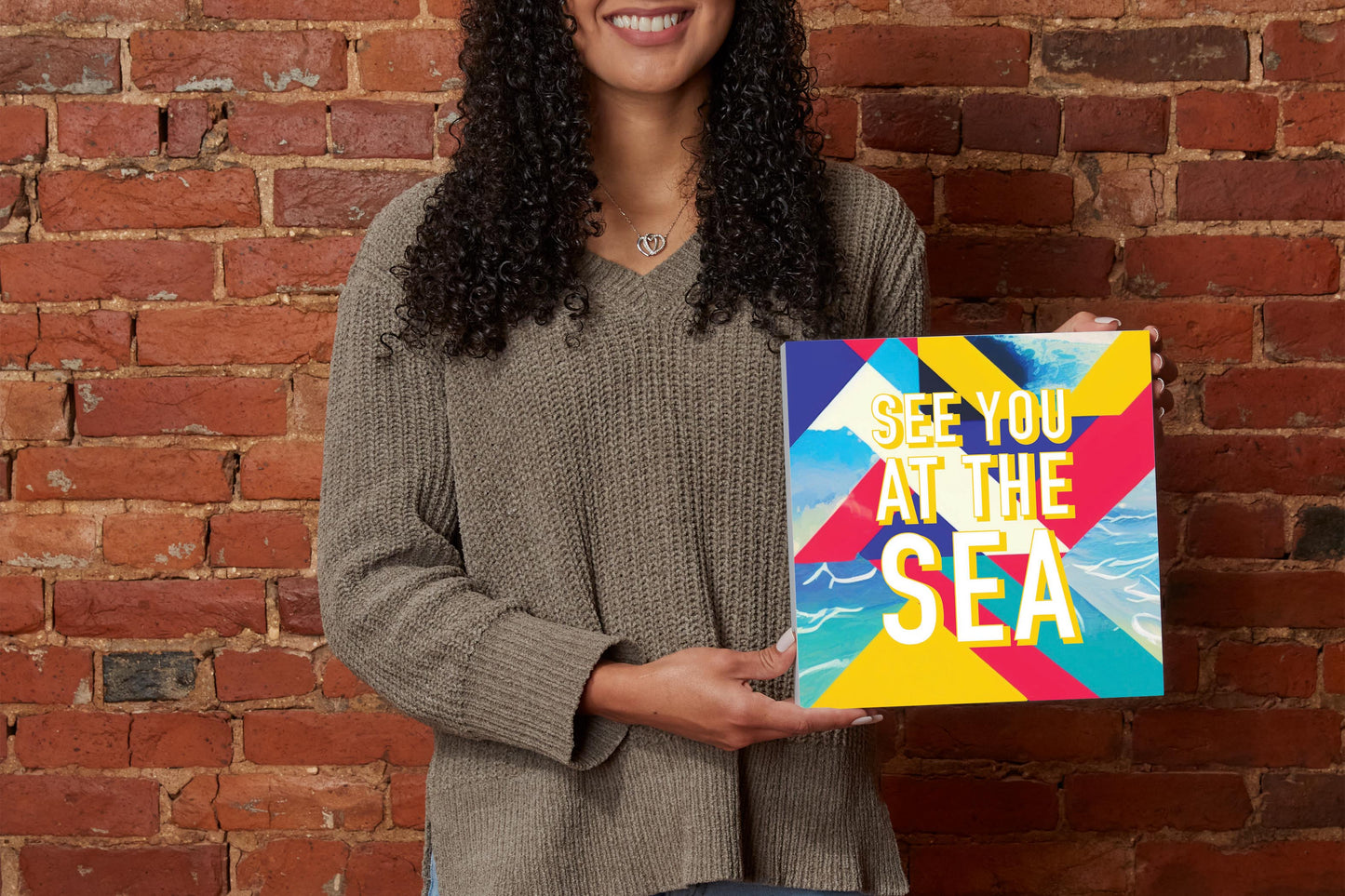 See You At The Sea | Wood Block | Eaches | Min 2