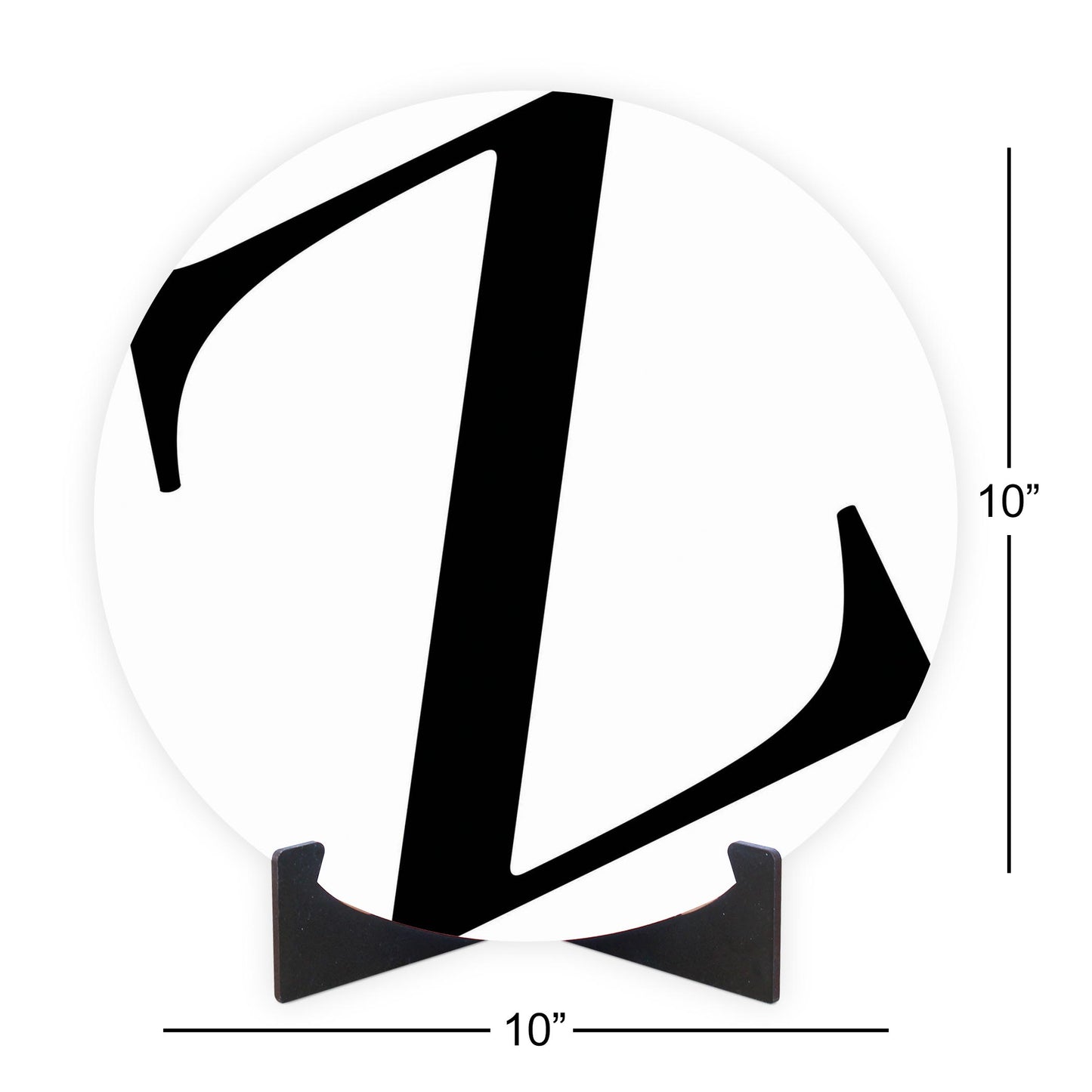 Minimalist Monogram Z | Wood Sign | Eaches | Min 1