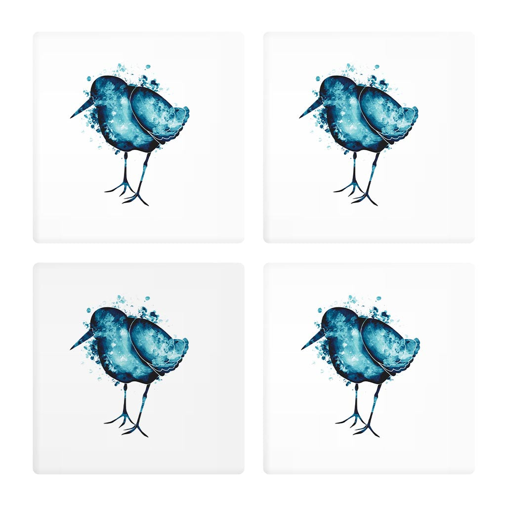 New England Water Color Sand Piper | Absorbent Coasters | Set of 4 | Min 2