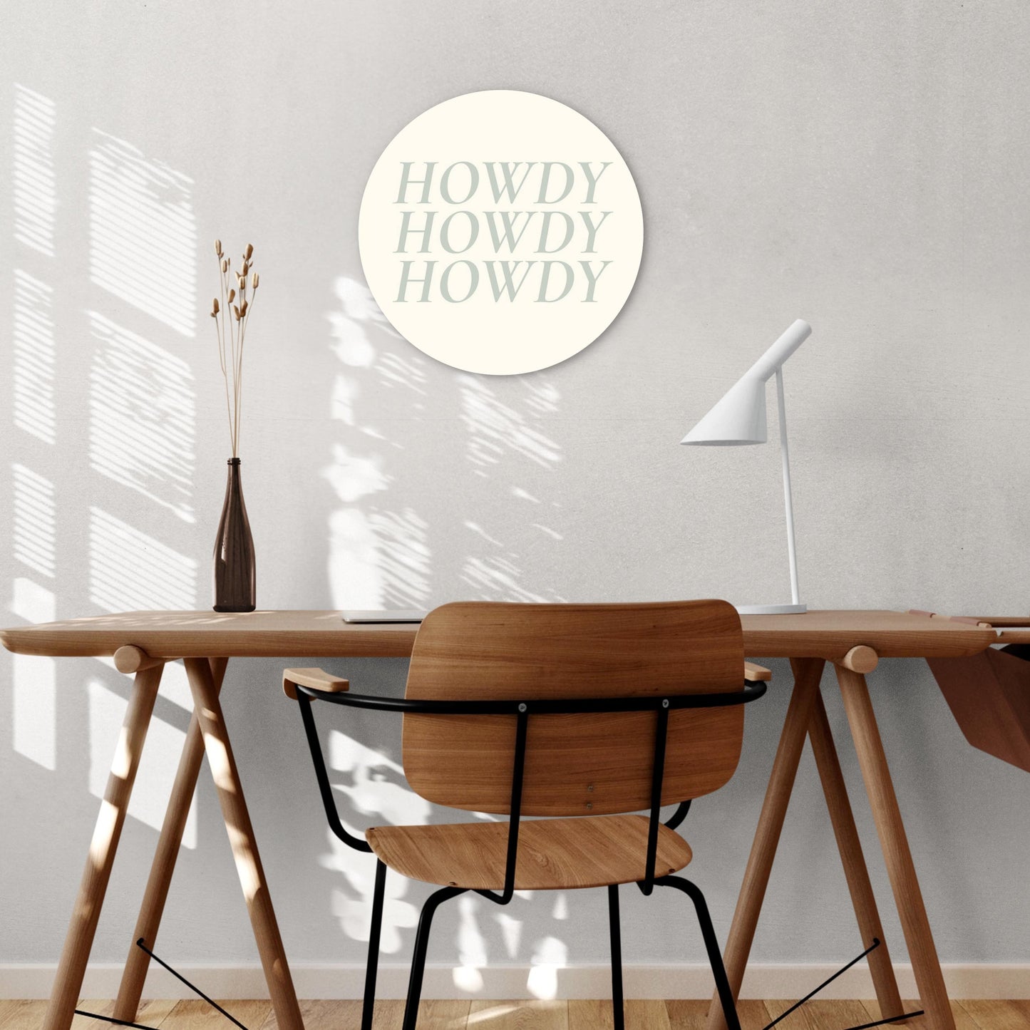 Modern Minimalist Oklahoma Howdy | Wood Sign | Eaches | Min 1
