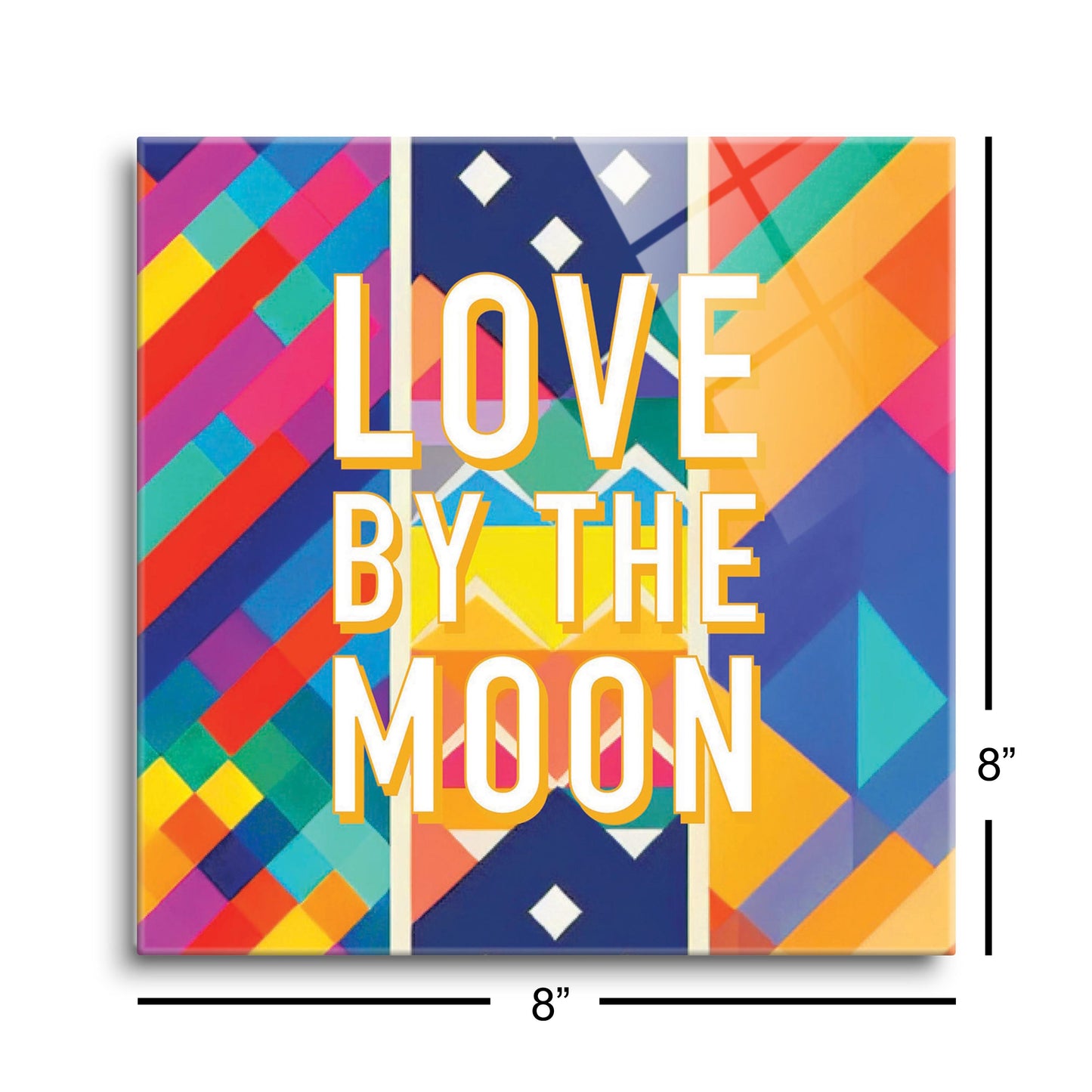 Love By The Moon | Hi-Def Glass Art | Eaches | Min 2