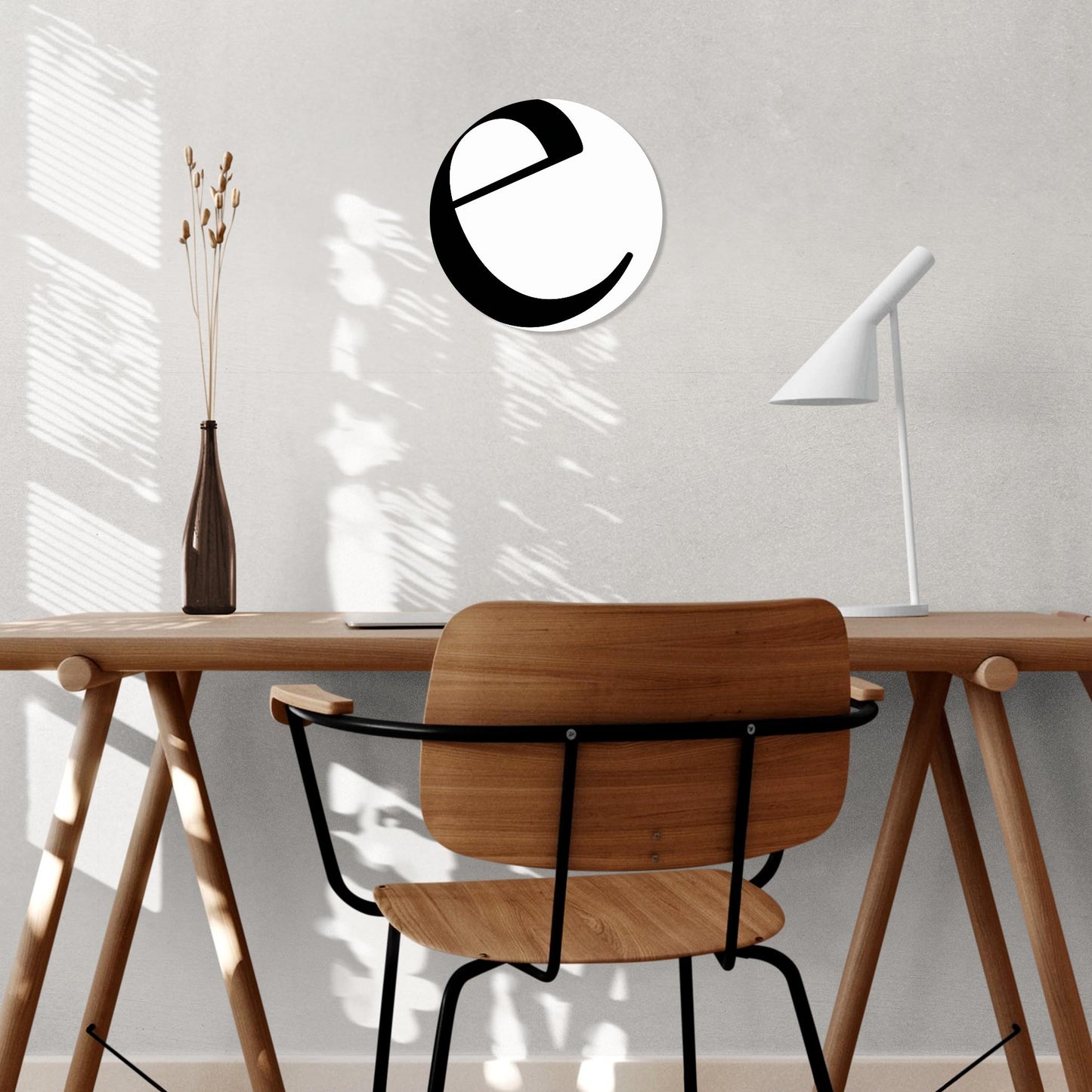 Minimalist Monogram E | Wood Sign | Eaches | Min 1