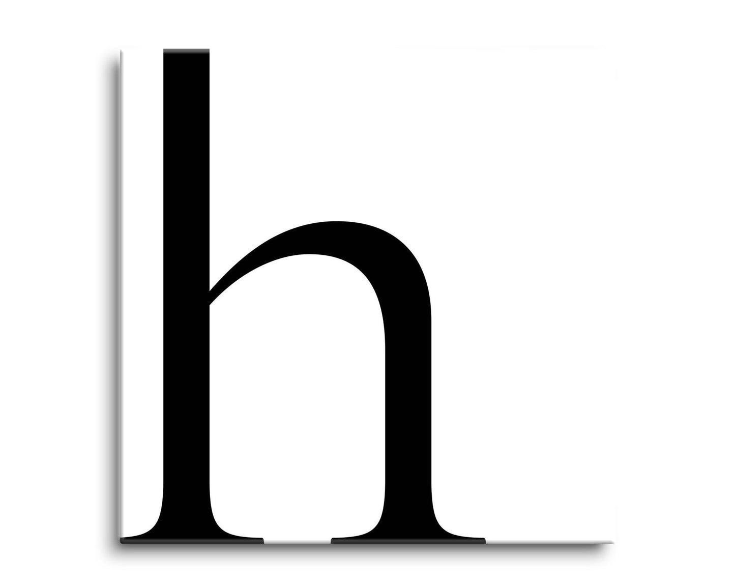 Minimal Monogram H | Hi-Def Glass Art | Eaches | Min 2