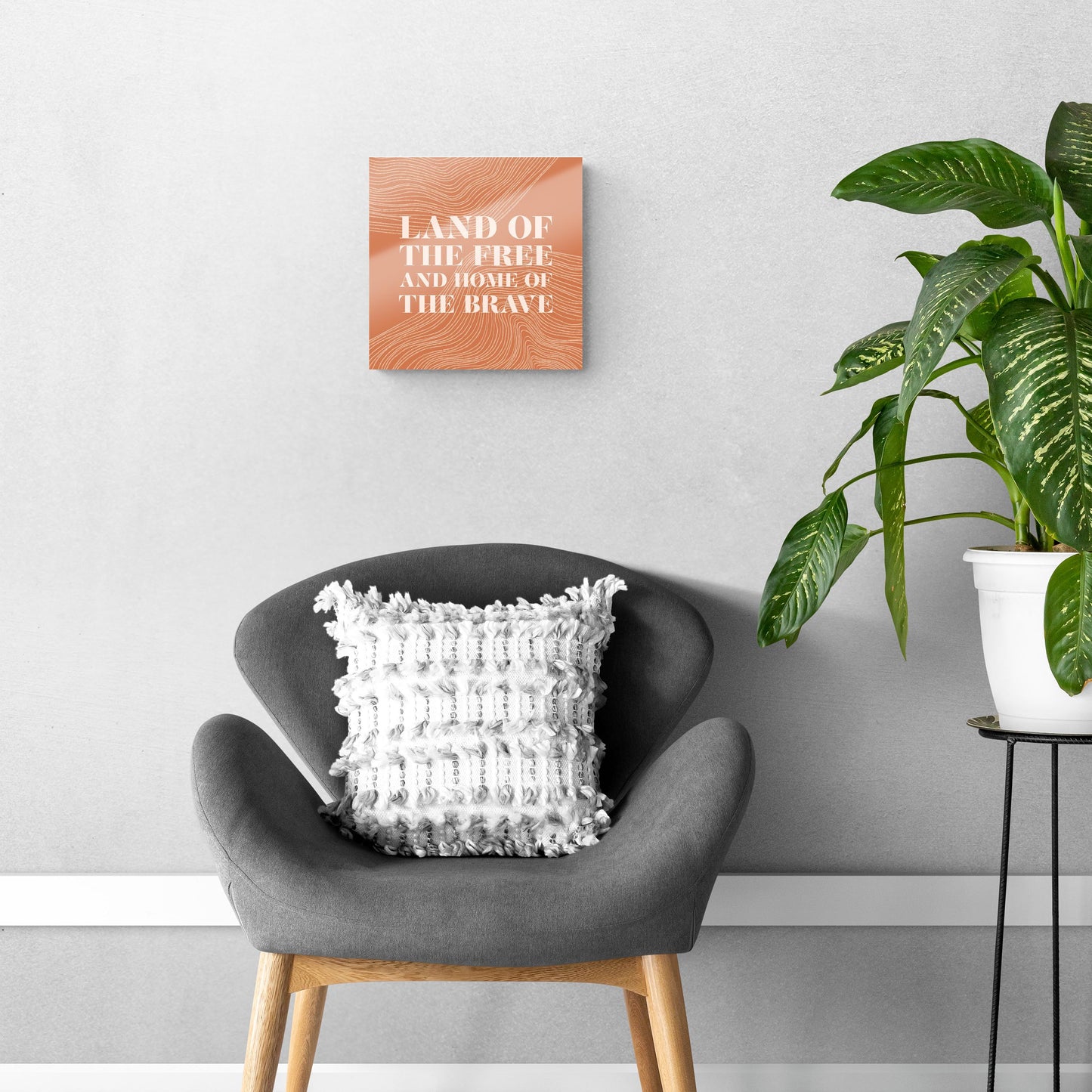 Modern Minimalist New York Free Brave | Hi-Def Glass Art | Eaches | Min 1