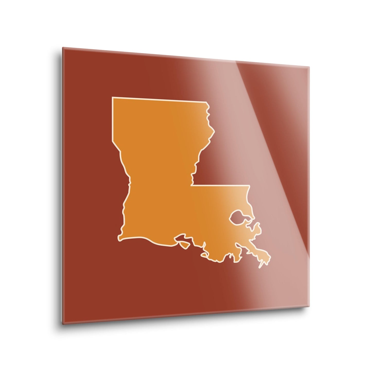 Louisiana Colorful State Shape | Hi-Def Glass Art | Eaches | Min 2