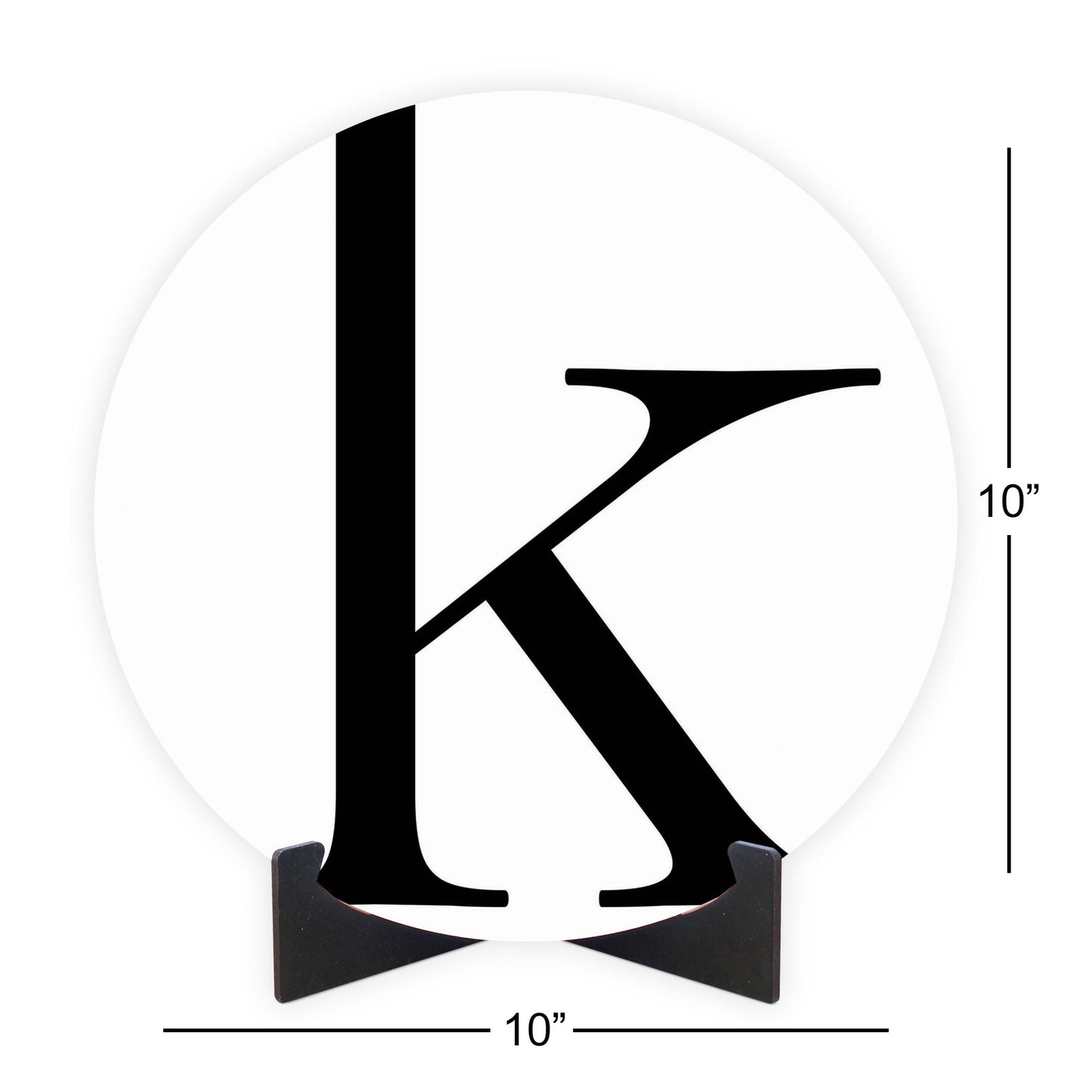 Minimalist Monogram K | Wood Sign | Eaches | Min 1