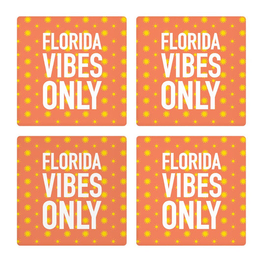 Florida Vibes Only | Absorbent Coasters | Set of 4 | Min 2