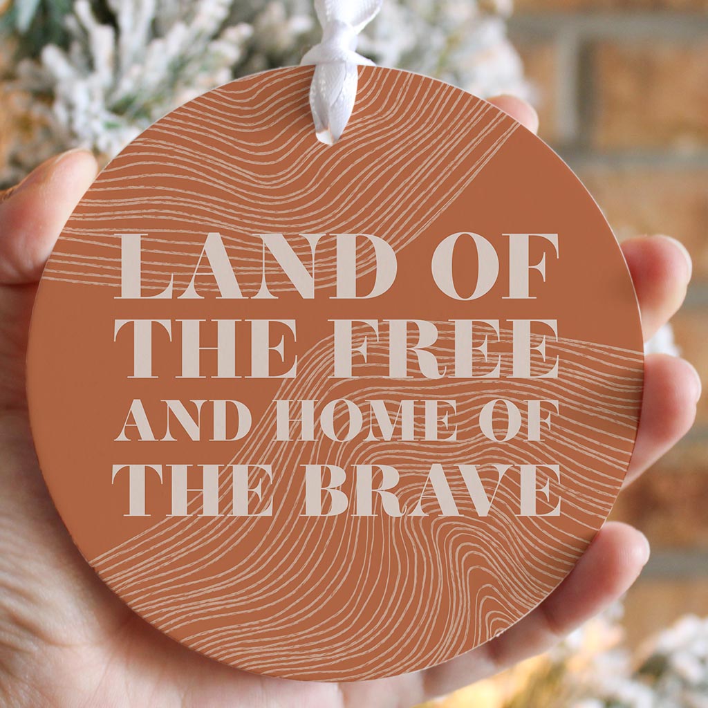 Modern Minimalist New York Free Brave| Wood Ornament | Eaches | Min 6