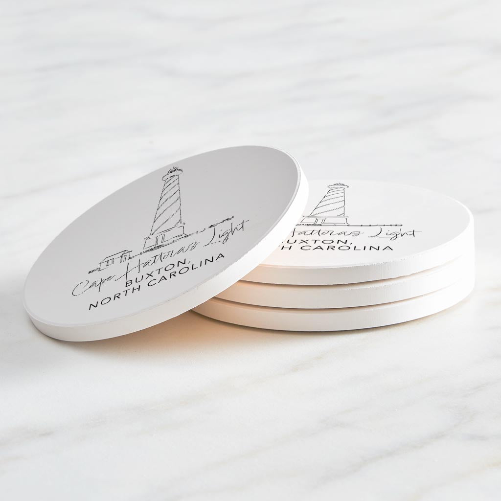 Cape Hatteras Light| Absorbent Coasters | Set of 4 | Min 2