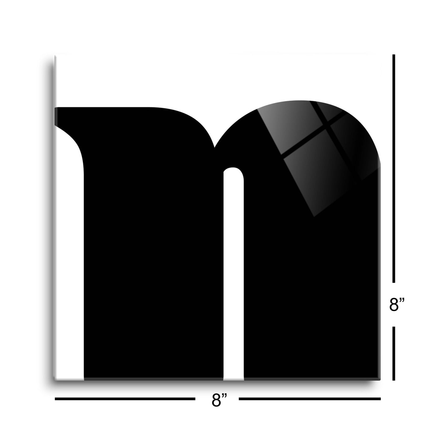 Fun Chunky Monogram N | Hi-Def Glass Art | Eaches | Min 2