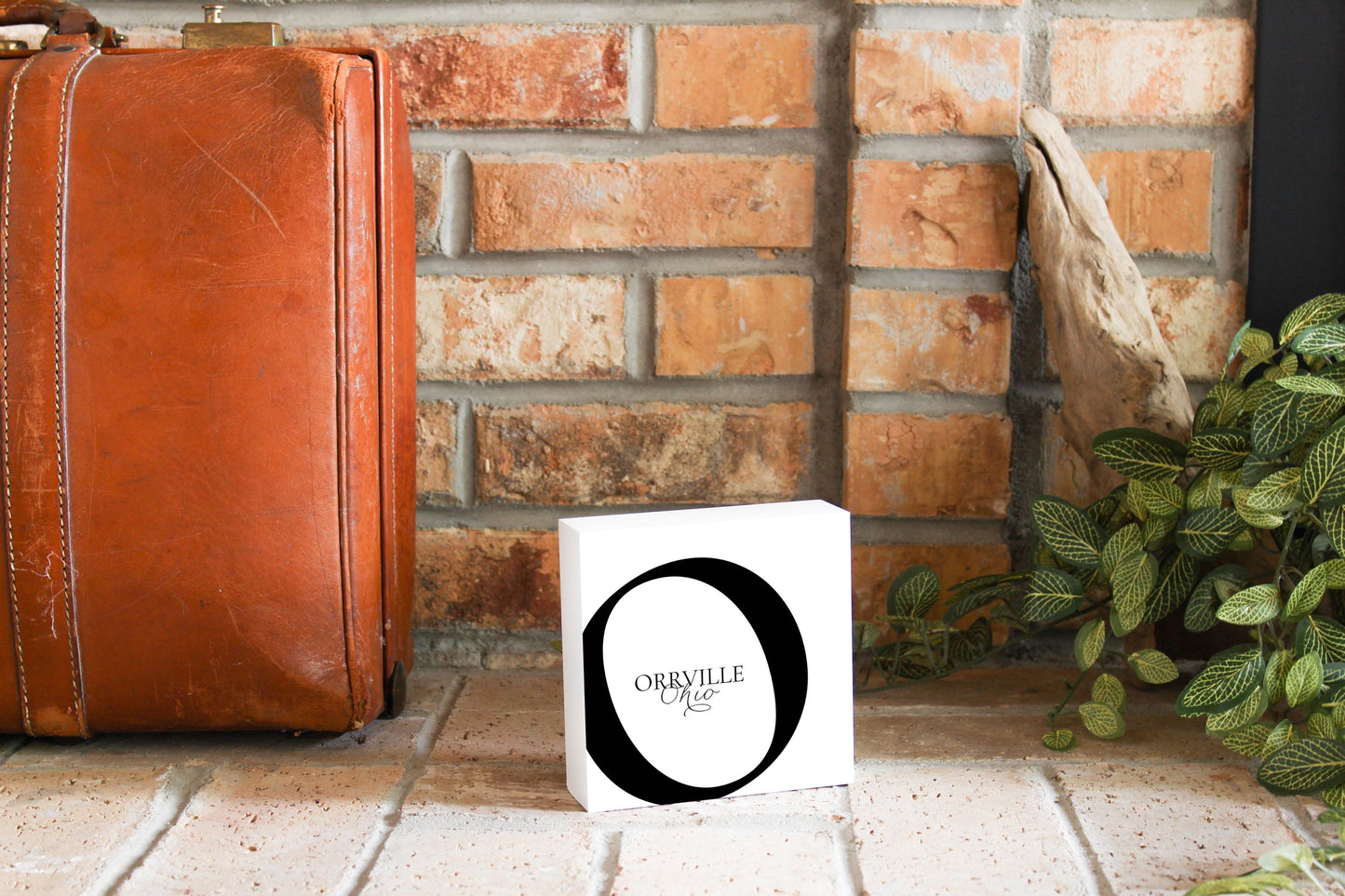 Orrville Oh Minimal Monogram | Wood Block | Eaches | Min 4