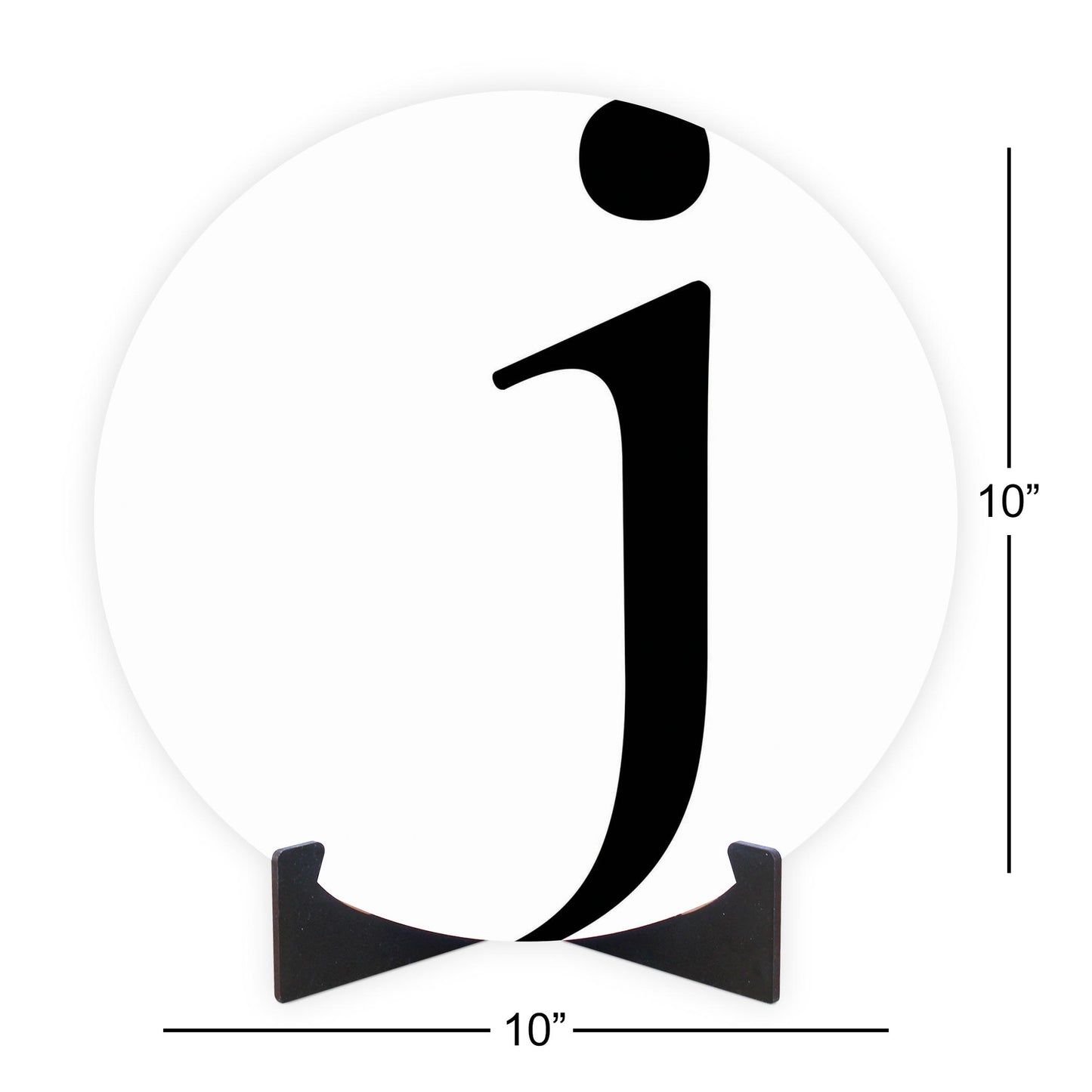 Minimalist Monogram J | Wood Sign | Eaches | Min 1