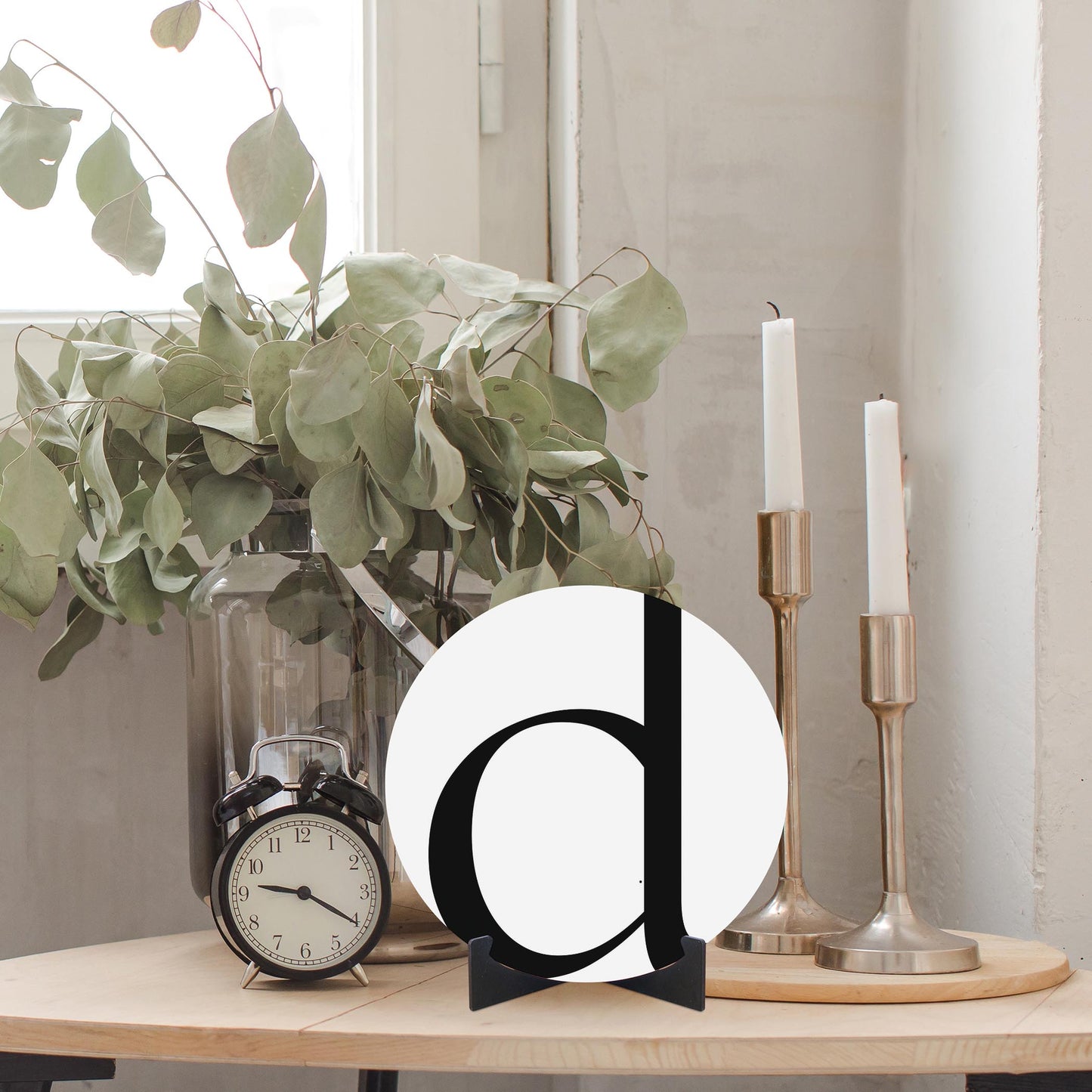 Minimalist Monogram D| Wood Sign | Eaches | Min 1