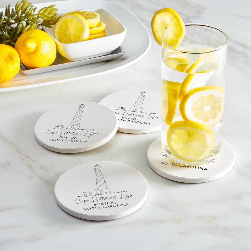 Cape Hatteras Light| Absorbent Coasters | Set of 4 | Min 2