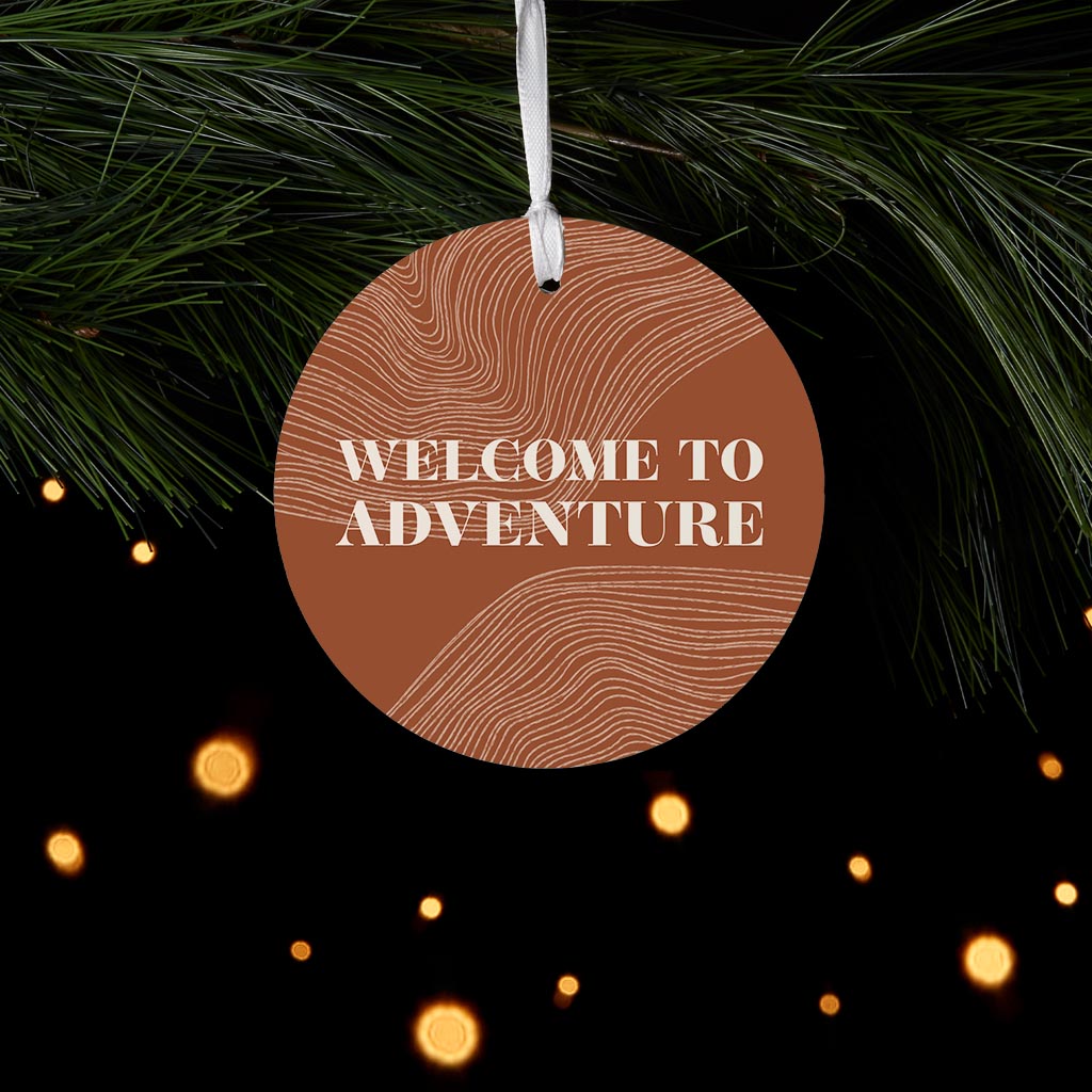 Modern Minimalist Pennsylvania Adventure Quip| Wood Ornament | Eaches | Min 6