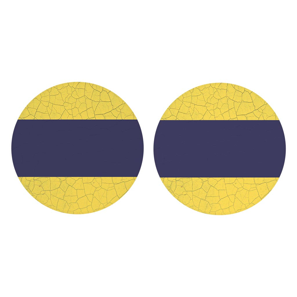 Nautical Flag Delta | Absorbent Car Coasters | Set of 2 | Min 4
