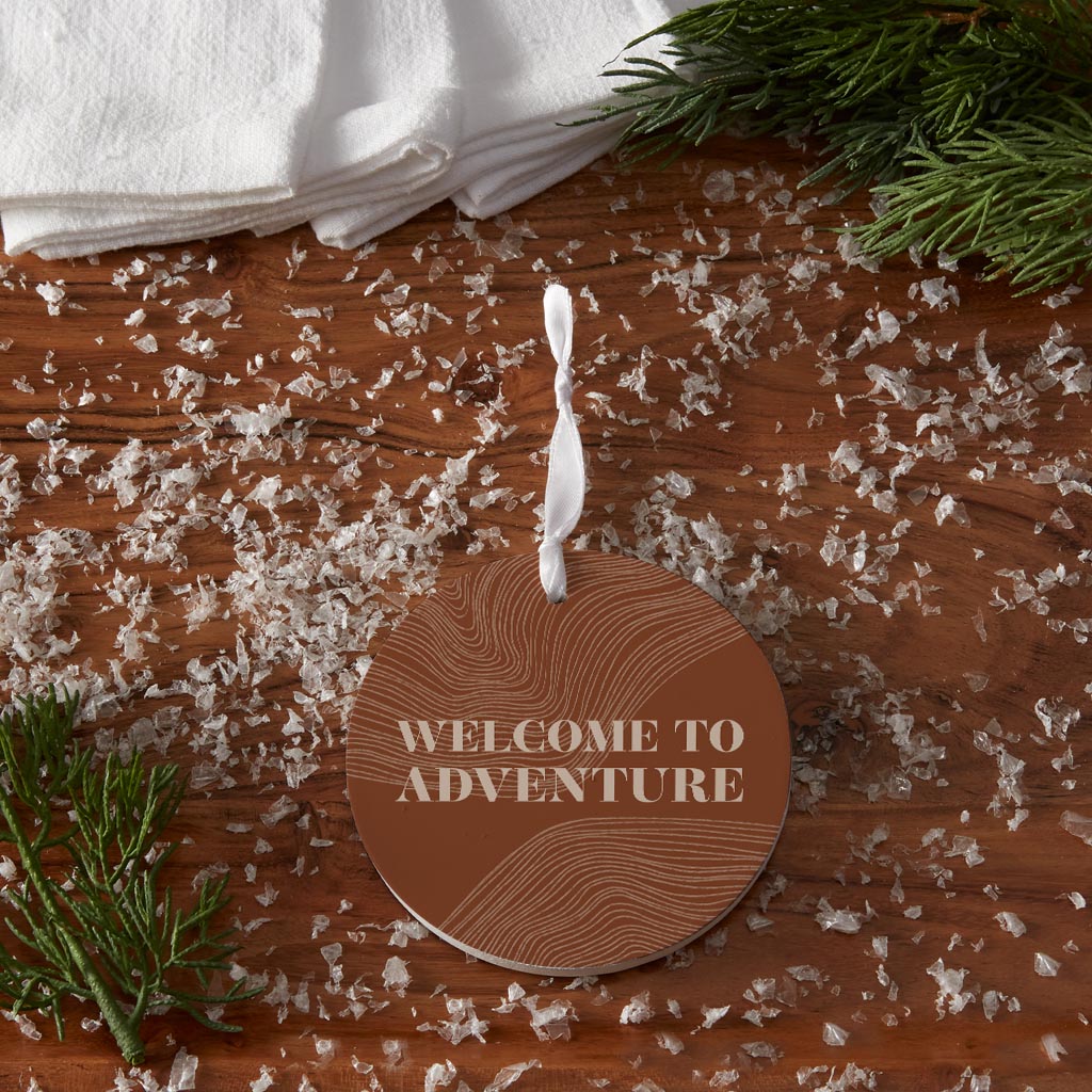 Modern Minimalist Pennsylvania Adventure Quip| Wood Ornament | Eaches | Min 6