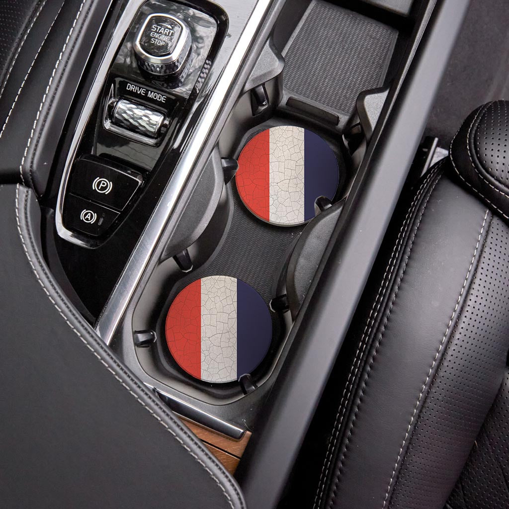 Nautical Flag Tango | Absorbent Car Coasters | Set of 2 | Min 4