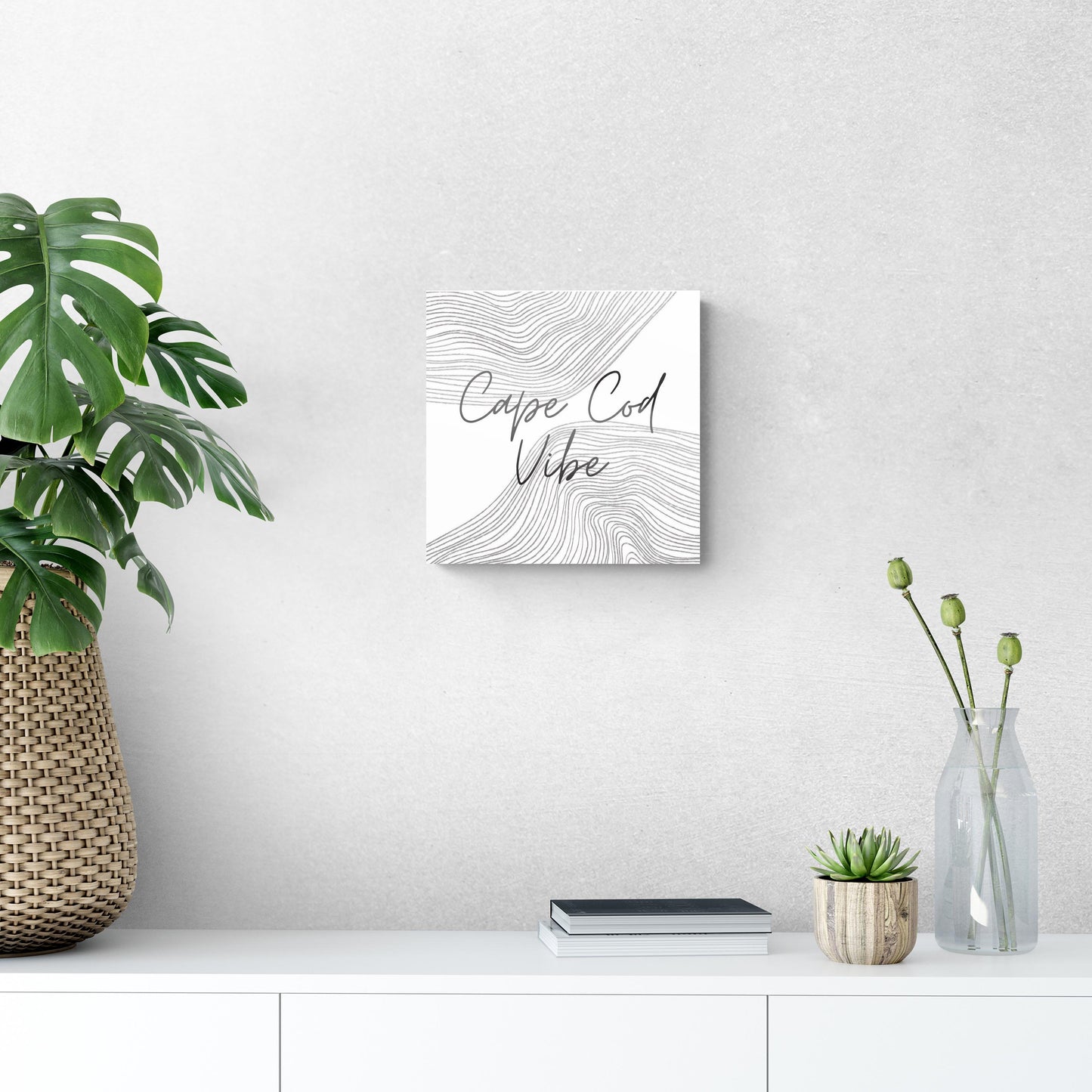 Minimalistic B&W Cape Cod Vibe | Hi-Def Glass Art | Eaches | Min 1