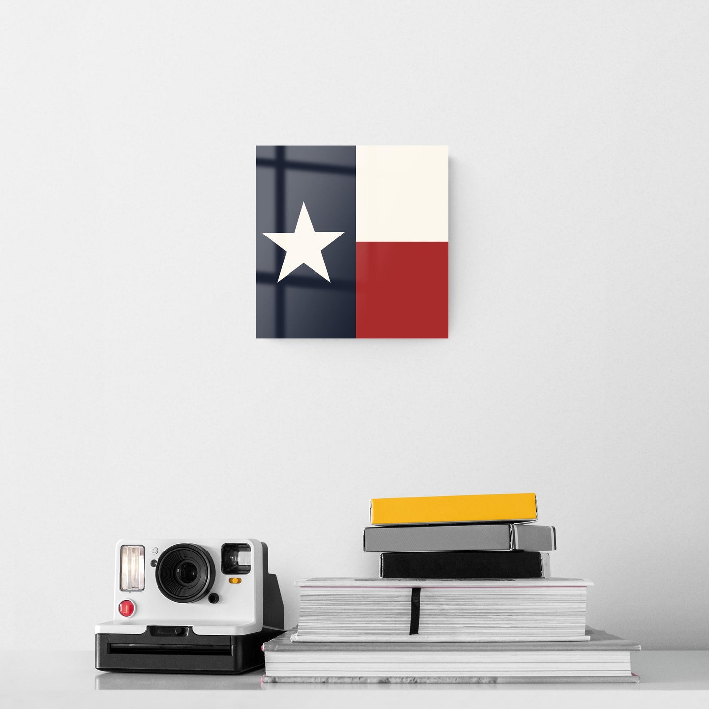 Modern Minimalist Texas Colors Flag | Hi-Def Glass Art | Eaches | Min 2