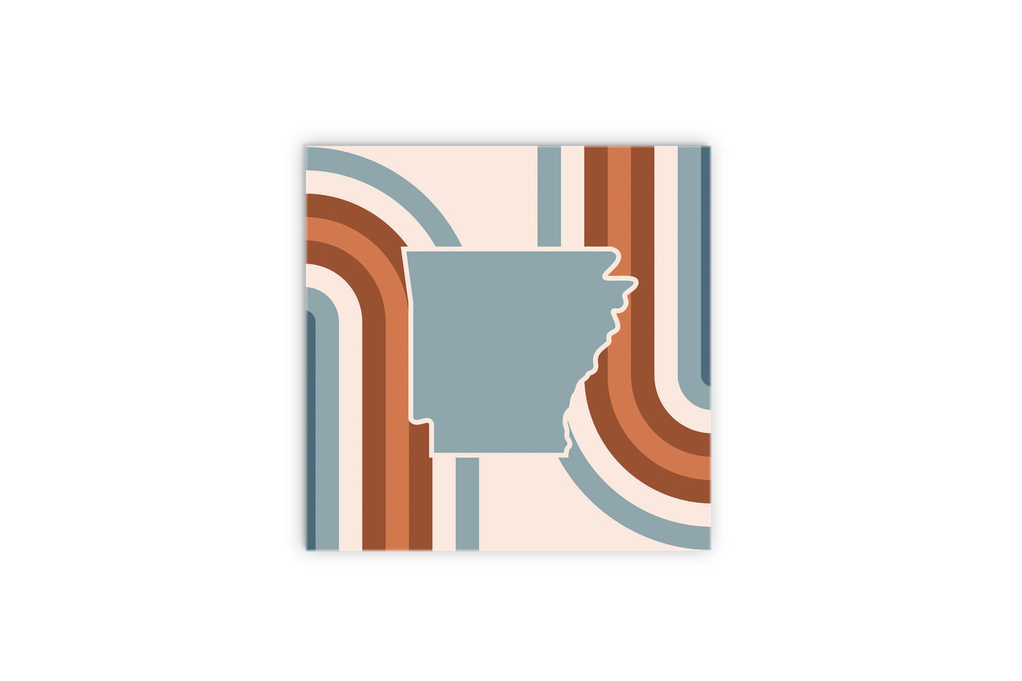 Modern Minimalist Arkansas Retro State Shape | Wood Sign | Eaches | Min 2