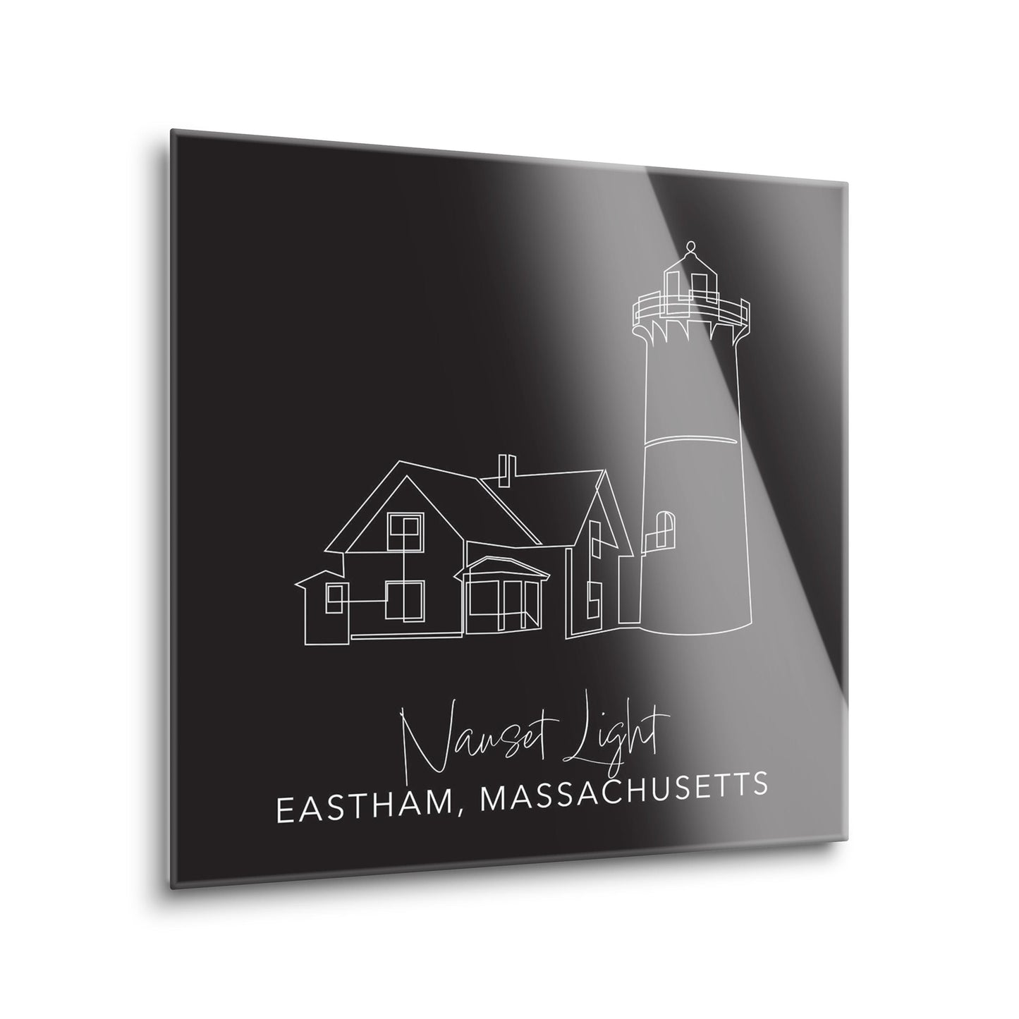 Black Nauset Light | Hi-Def Glass Art | Eaches | Min 2