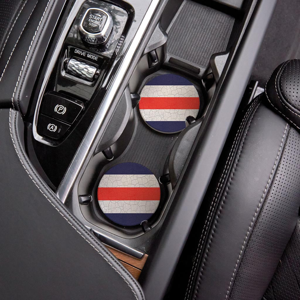 Nautical Flag Charlie| Absorbent Car Coasters | Set of 2 | Min 4