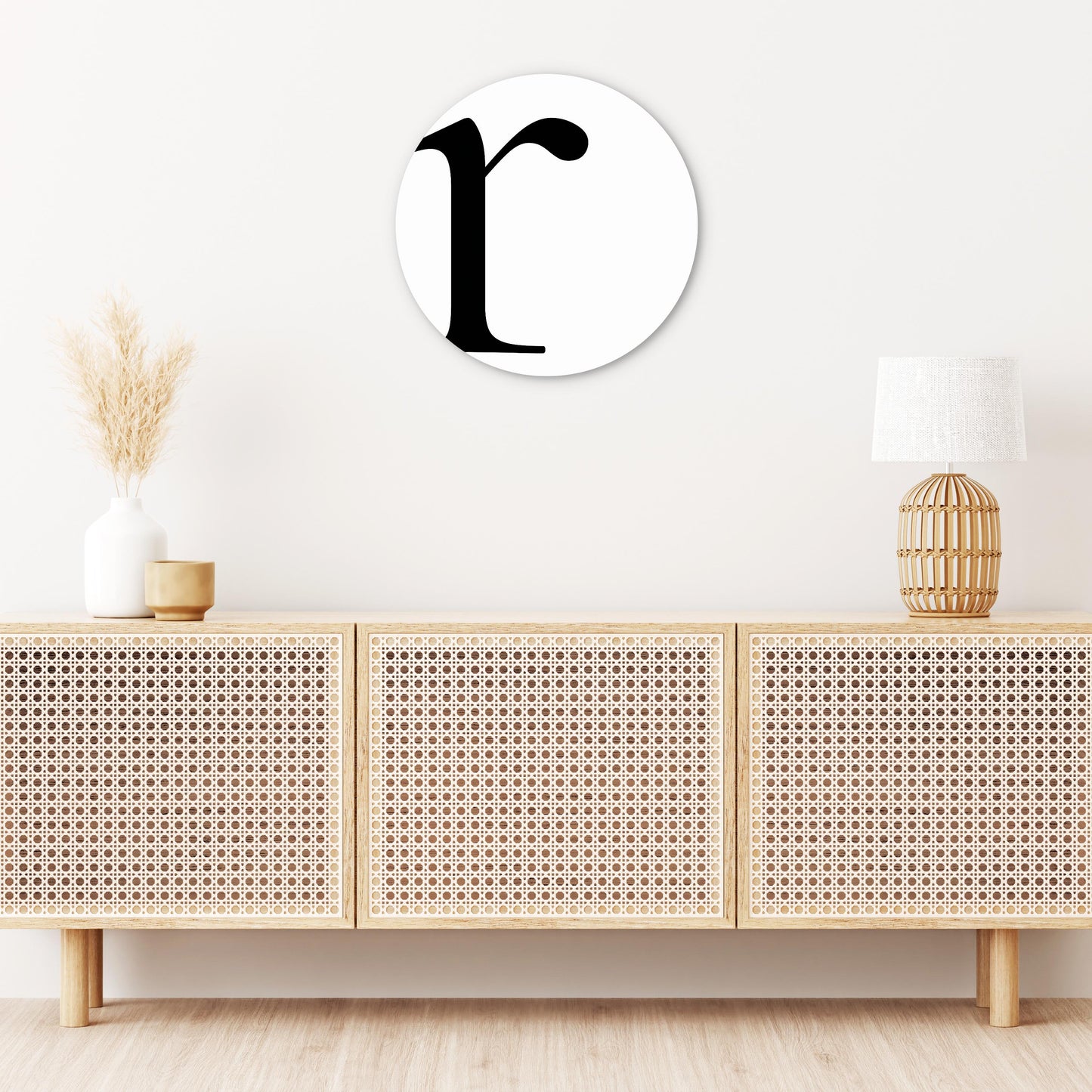 Minimalist Monogram R | Wood Sign | Eaches | Min 1