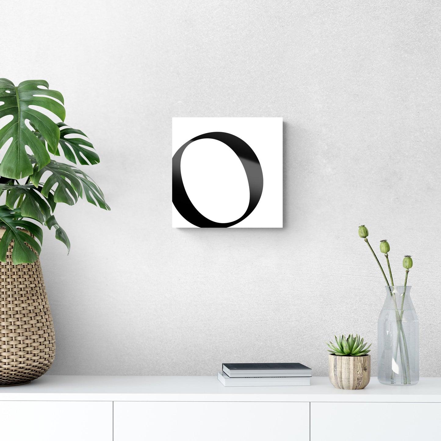 Minimal Monogram O | Hi-Def Glass Art | Eaches | Min 1