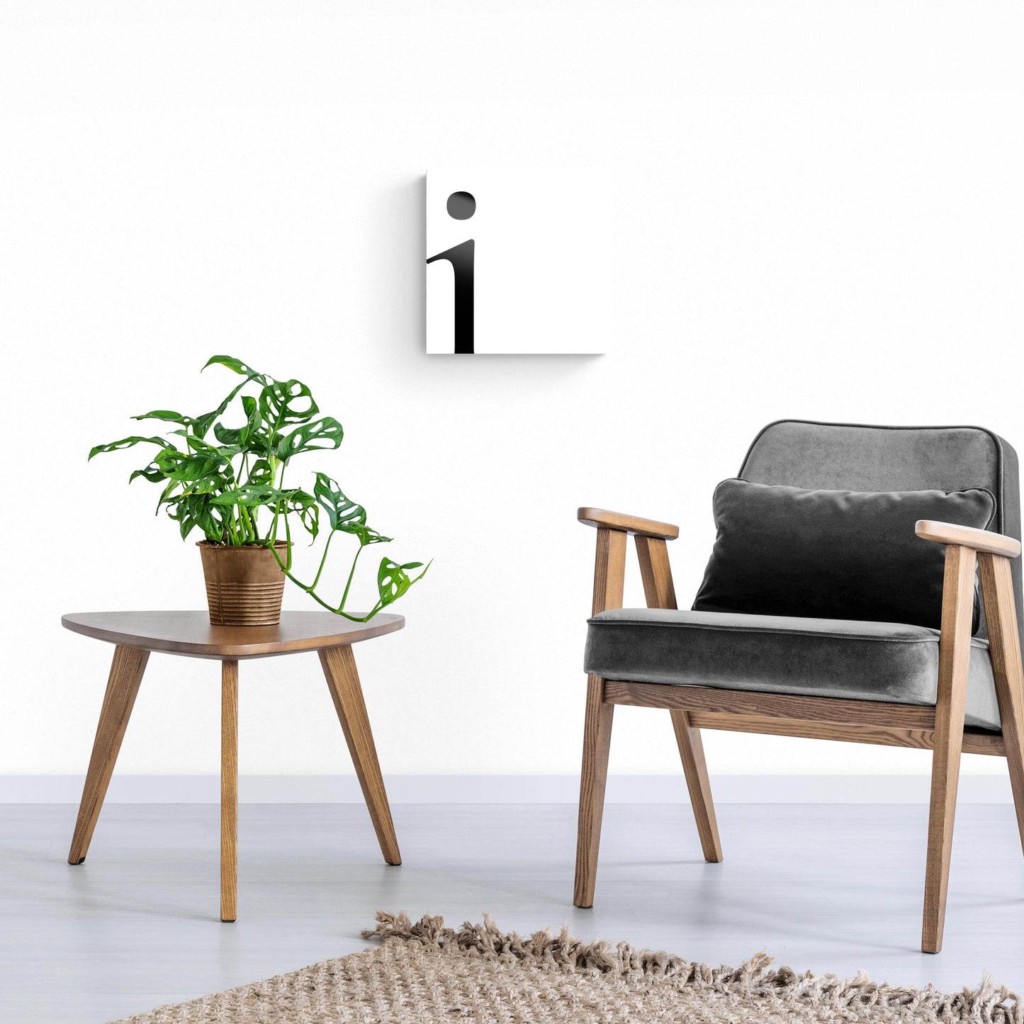 Minimal Monogram I | Hi-Def Glass Art | Eaches | Min 1