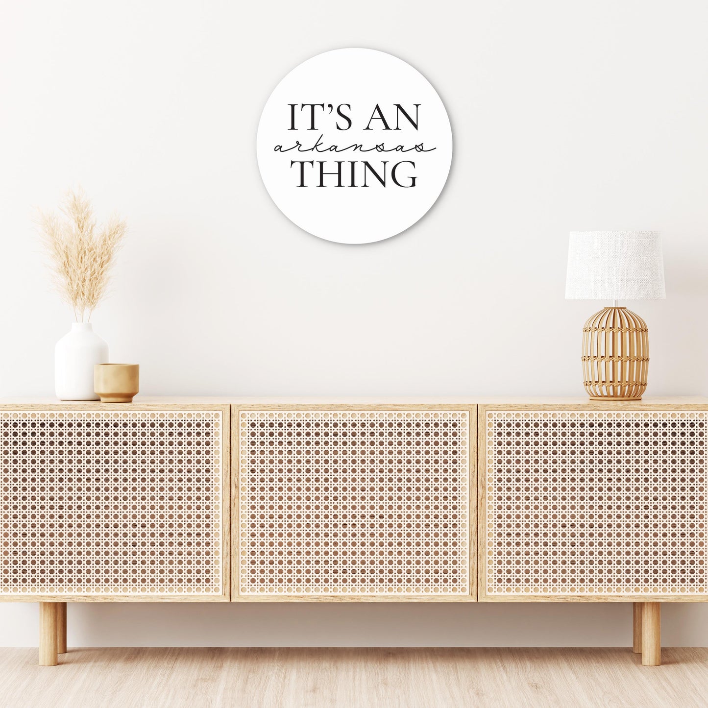 Minimalist B&W Arkansas Thing Quote | Wood Sign | Eaches | Min 1