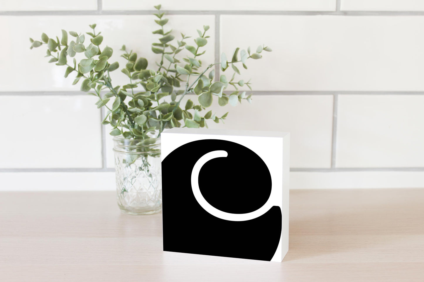 Fun Chunky Monogram C | Wood Block | Eaches | Min 4