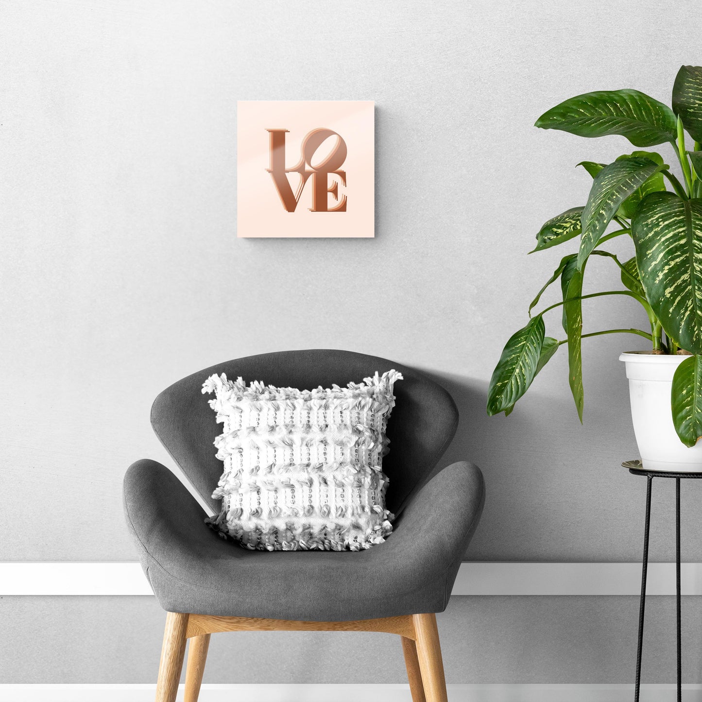 Modern Minimalist Pennsylvania Love Light | Hi-Def Glass Art | Eaches | Min 1