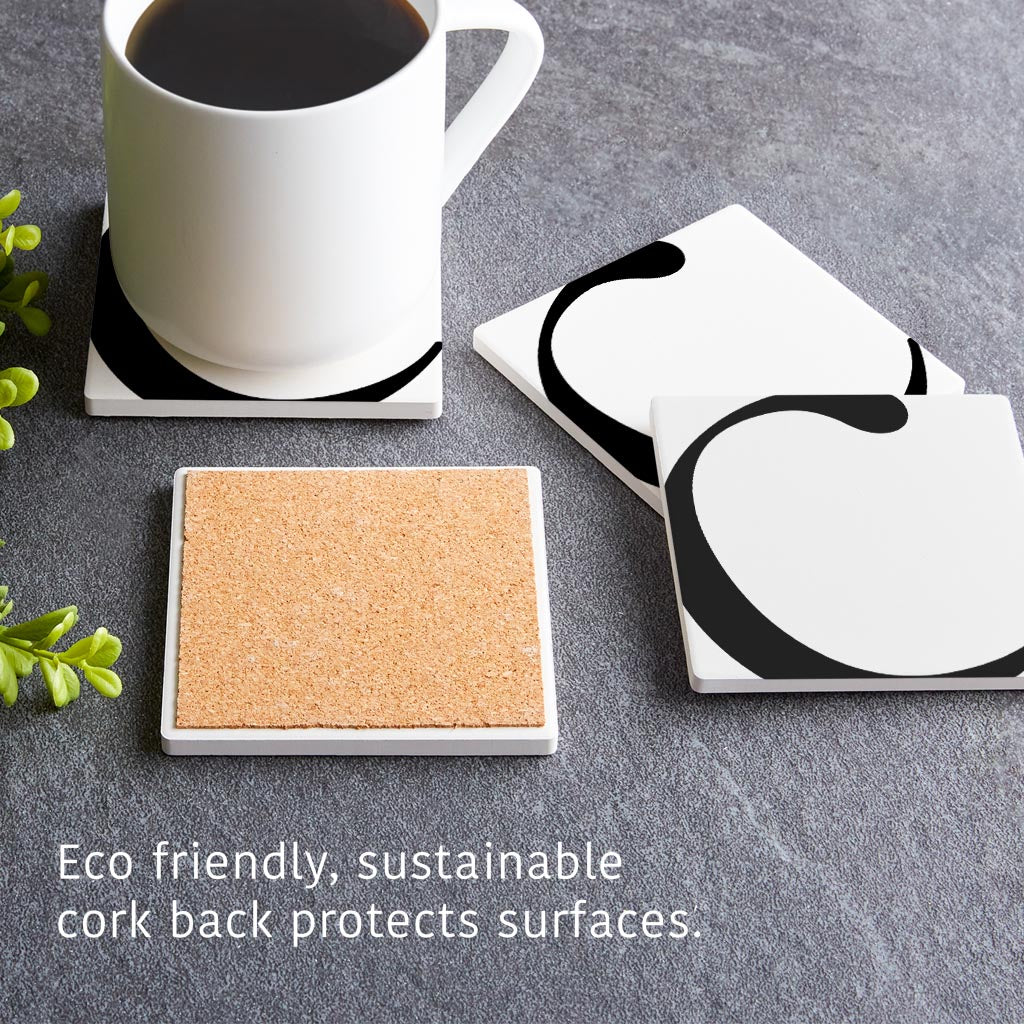Minimal Monogram C | Absorbent Coasters | Set of 4 | Min 2