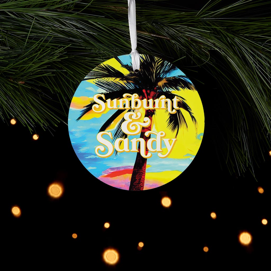 Sunburnt Sandy | Wood Ornament | Eaches | Min 6