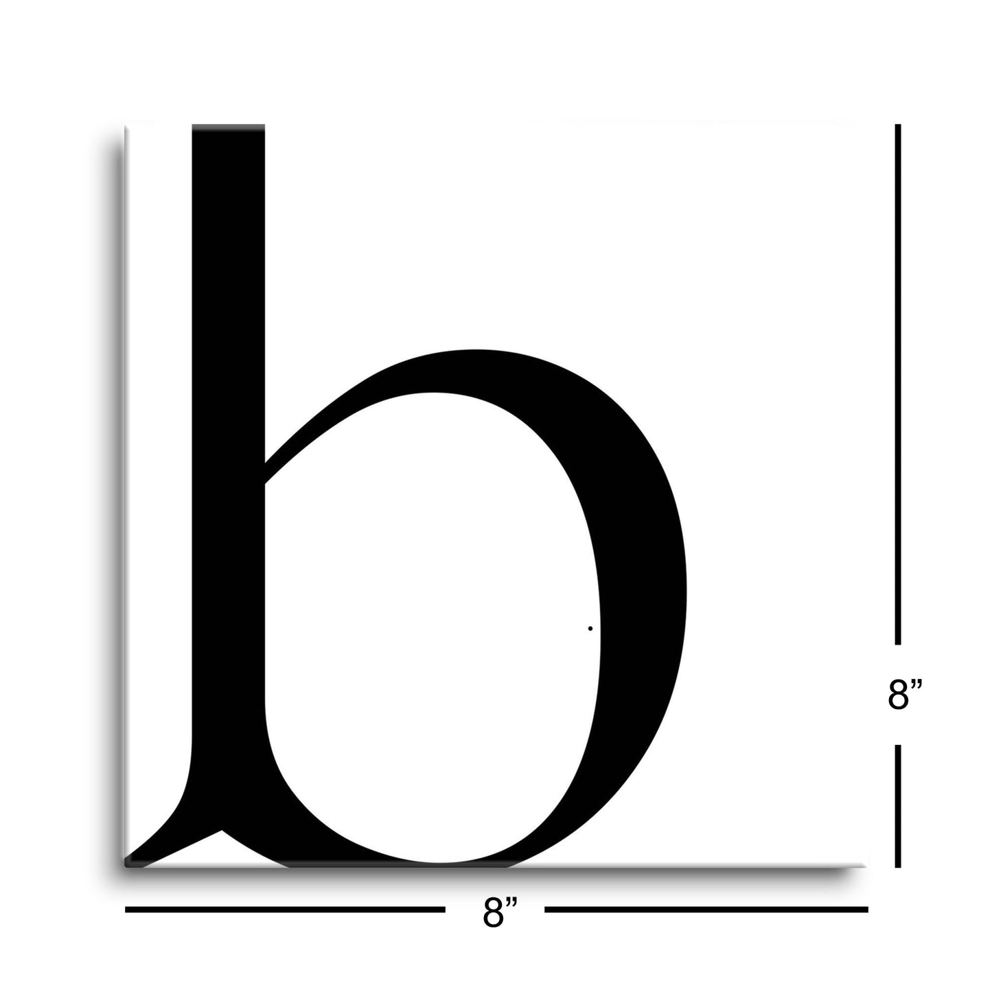 Minimal Monogram B | Hi-Def Glass Art | Eaches | Min 2