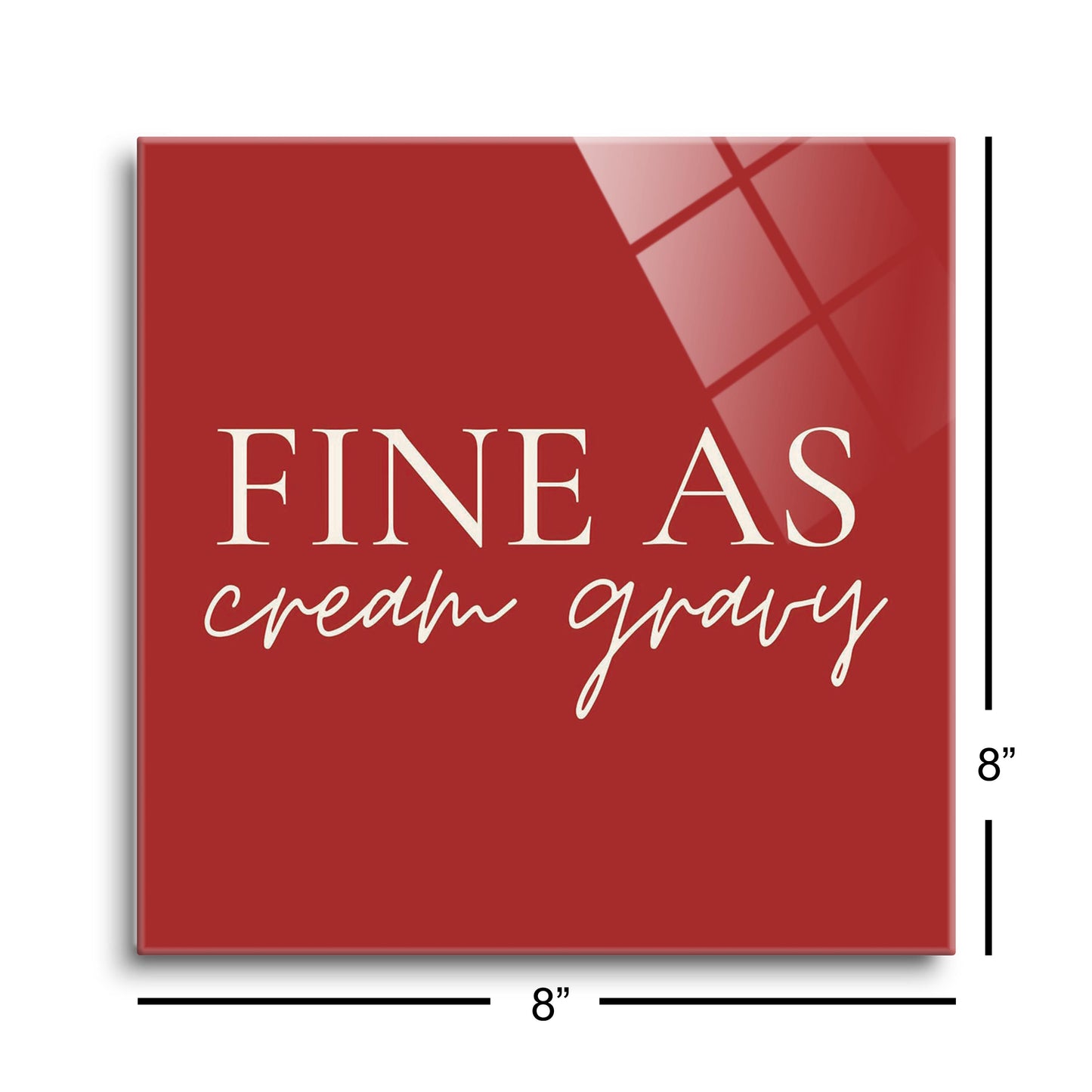 Modern Minimalist Texas Fine As Gravy | Hi-Def Glass Art | Eaches | Min 2