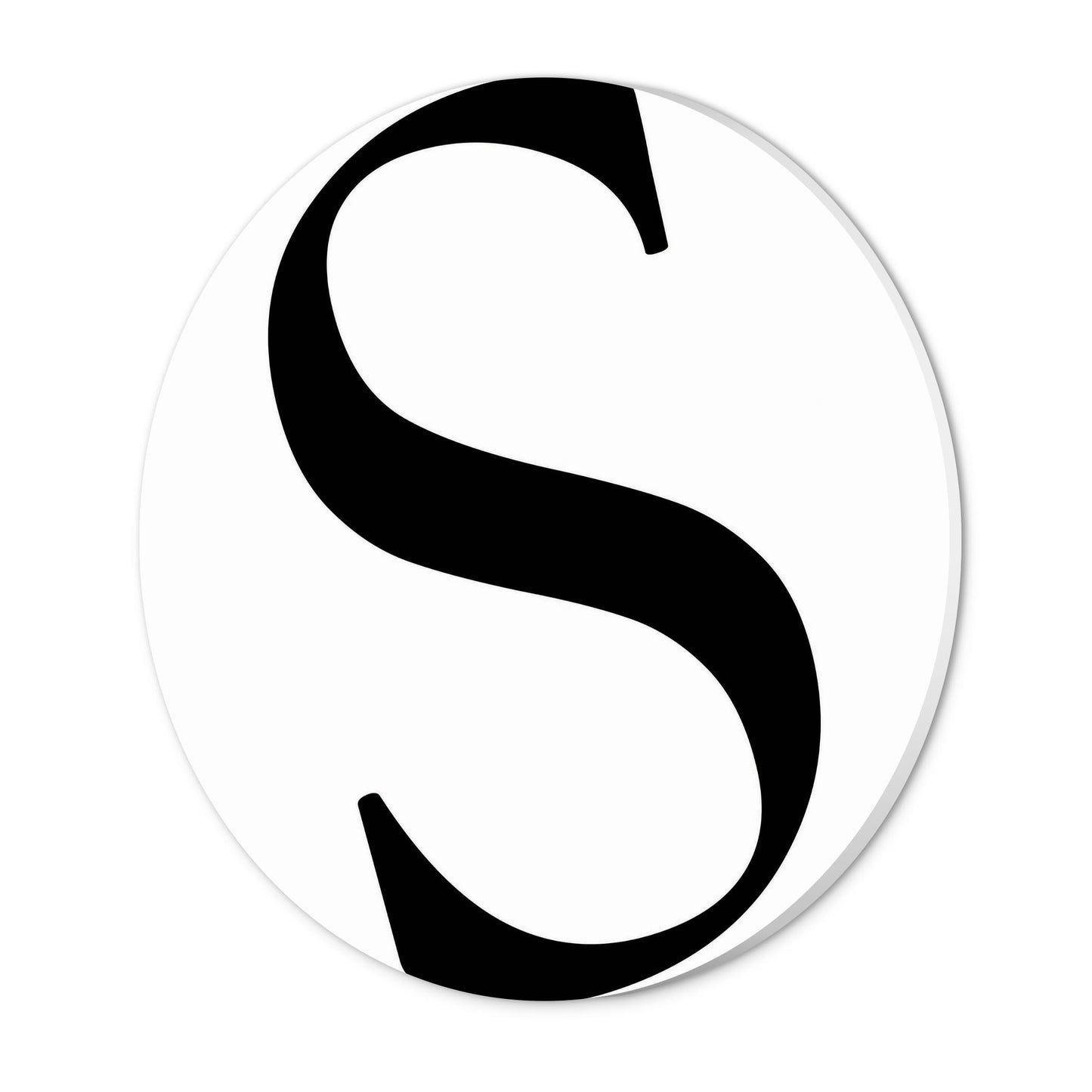 Minimalist Monogram S | Wood Sign | Eaches | Min 1