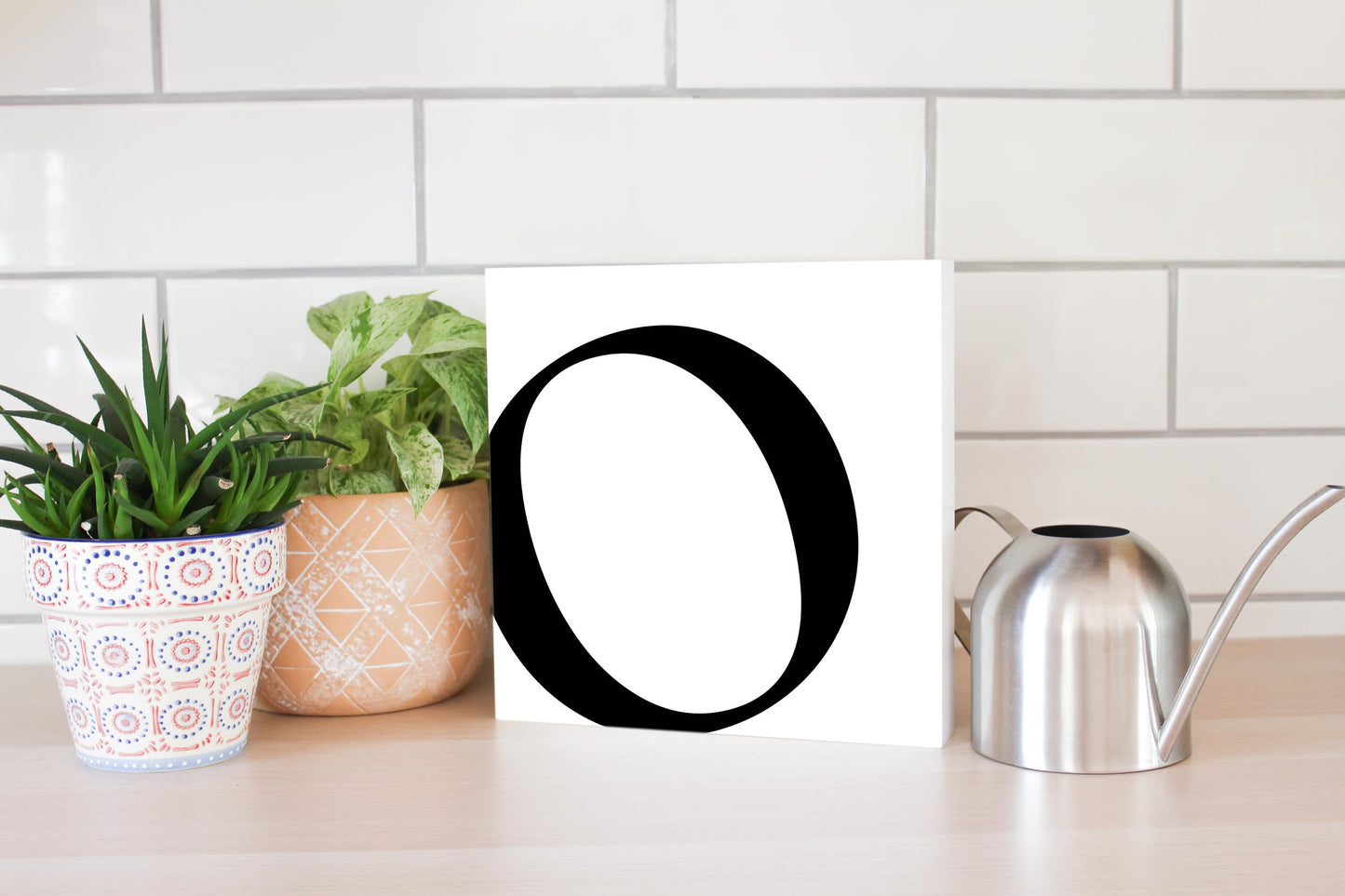 Minimal Monogram O | Wood Block | Eaches | Min 2