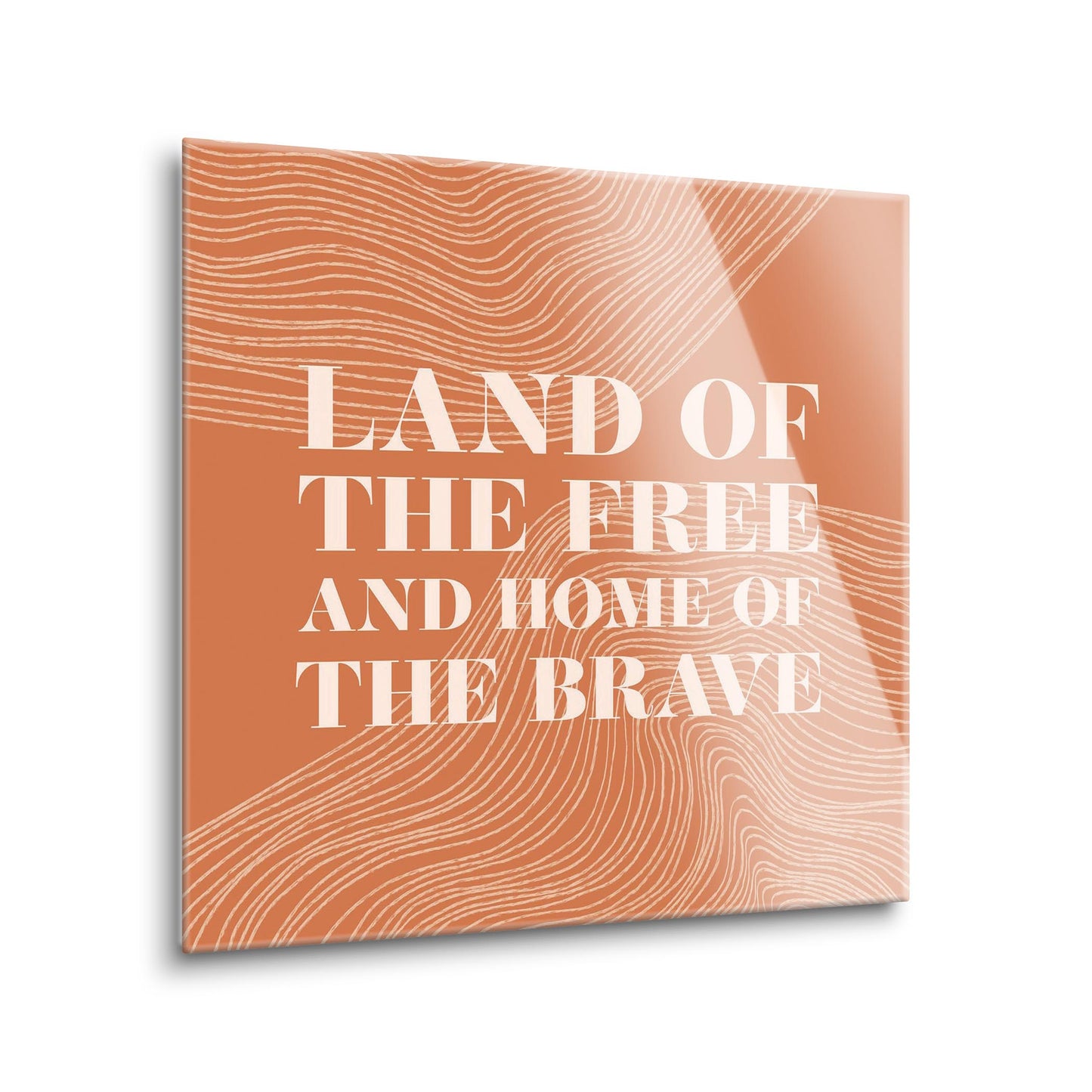 Modern Minimalist New York Free Brave | Hi-Def Glass Art | Eaches | Min 1