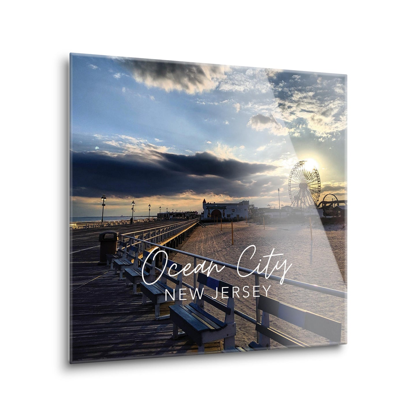 OCNJ Photo With Text | Hi-Def Glass Art | Eaches | Min 2