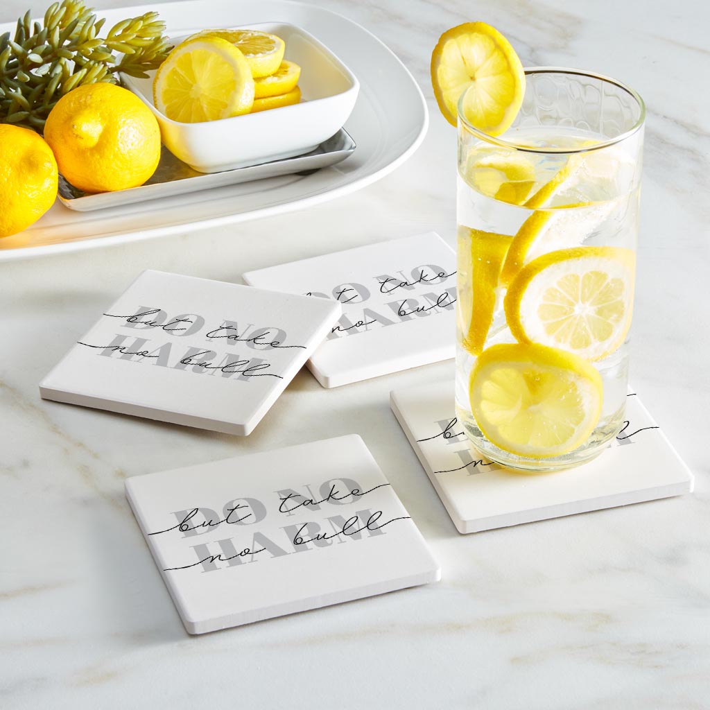 Modern Do No Harm Take No Bull Texas | Absorbent Coasters | Set of 4 | Min 2