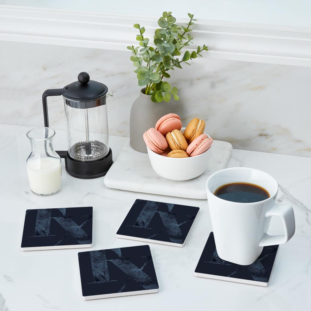 Modern Minimalist Texas Blue Tx | Absorbent Coasters | Set of 4 | Min 2